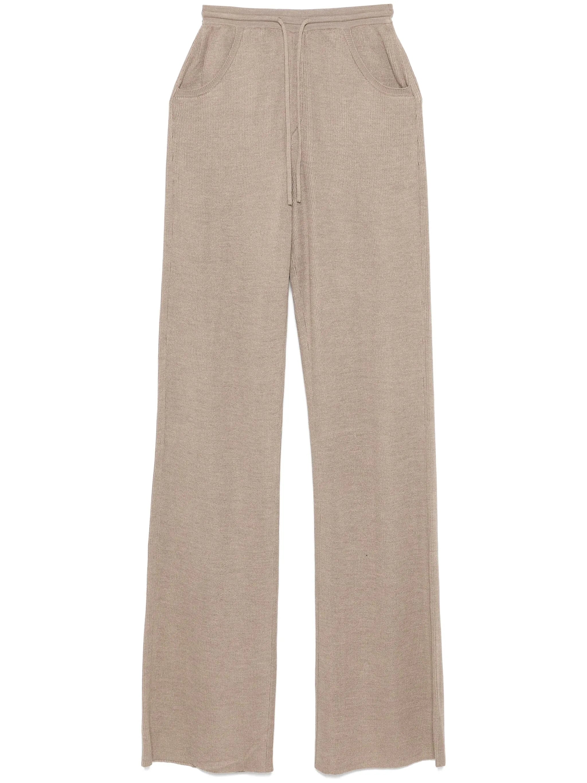 fine-knit trousers