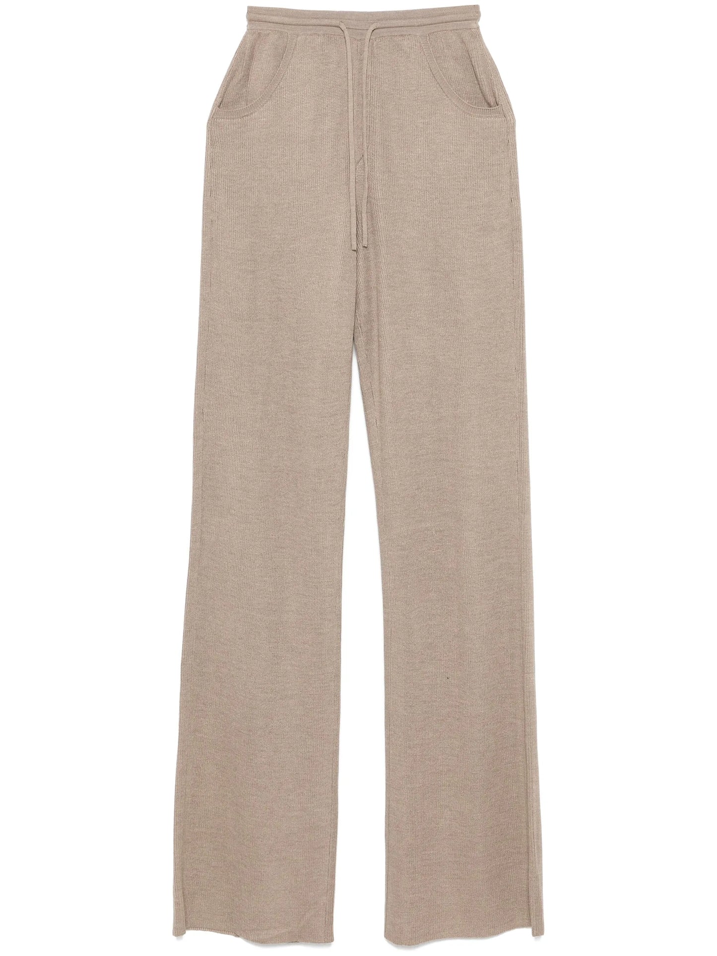 fine-knit trousers