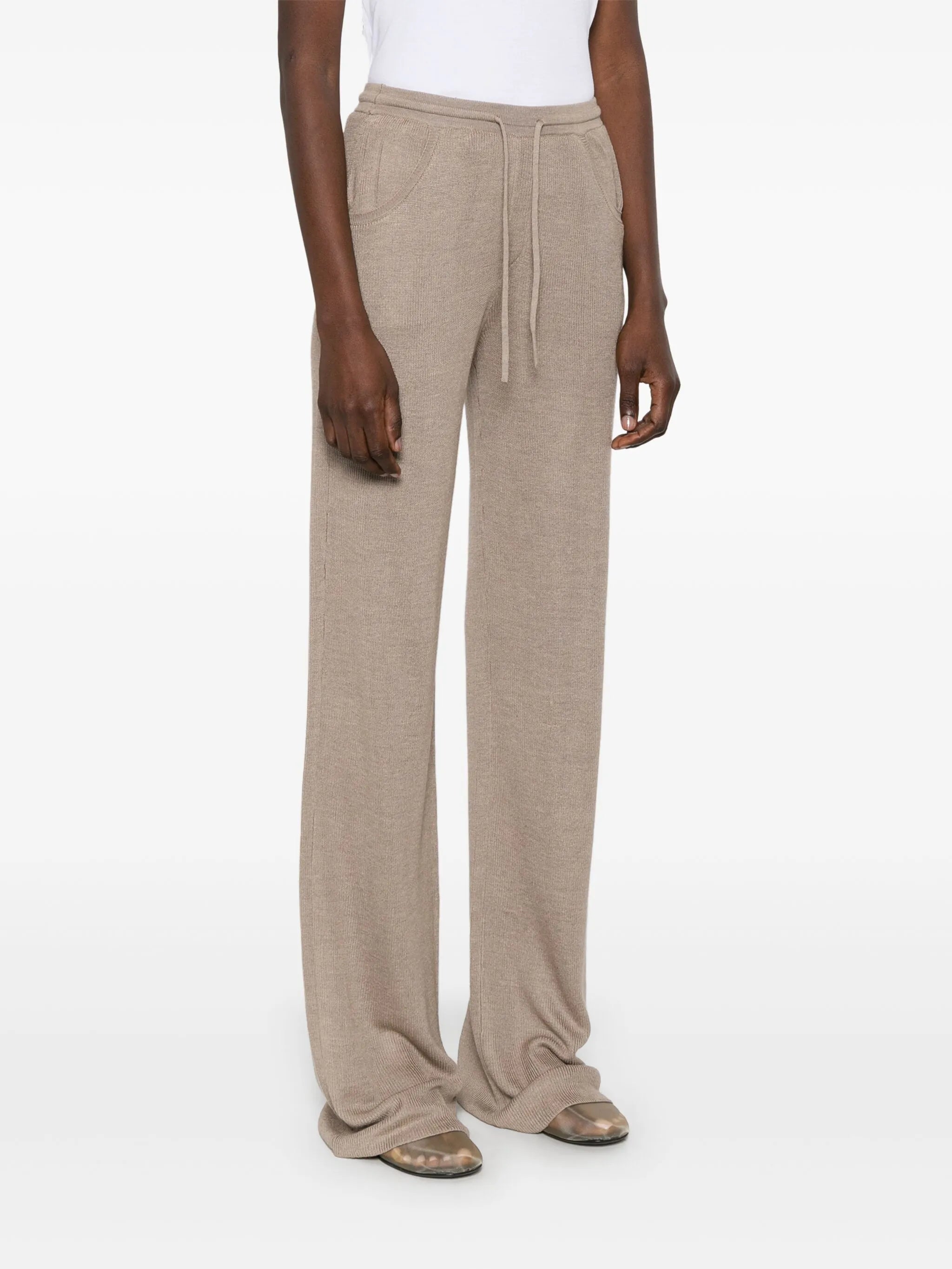 fine-knit trousers