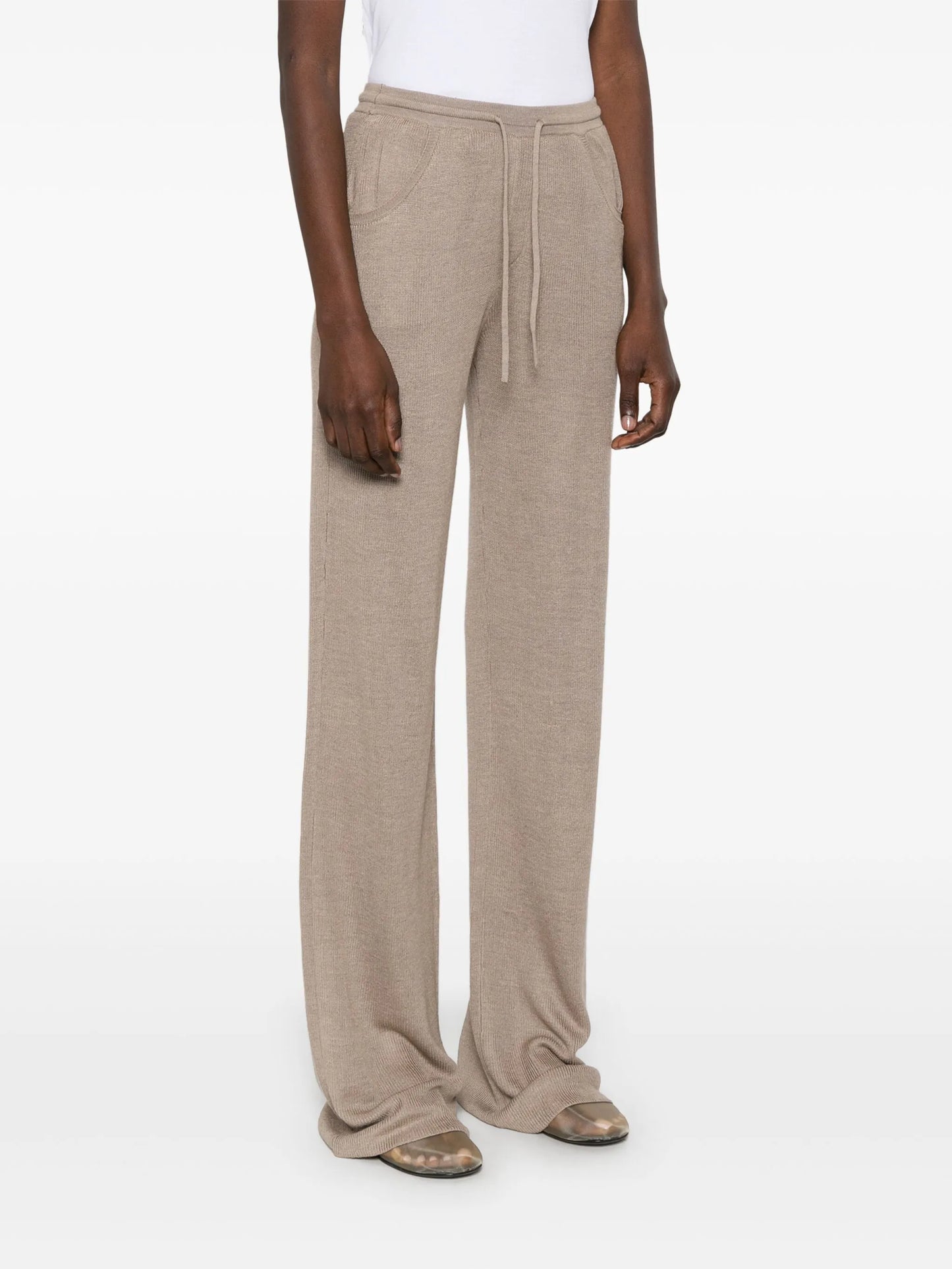 fine-knit trousers