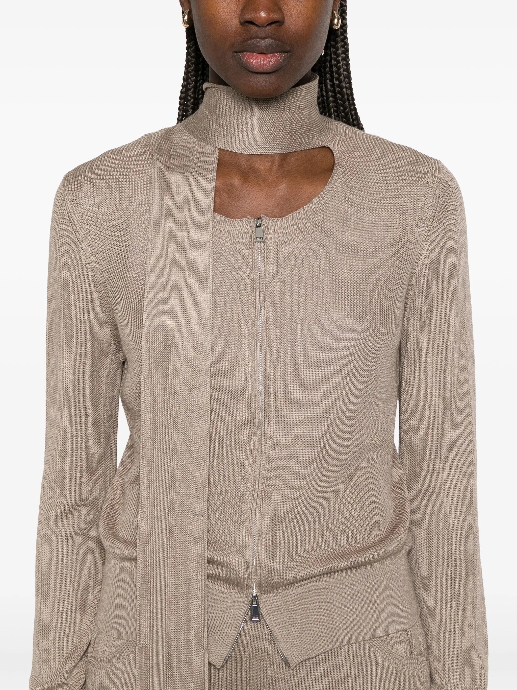 fine-knit cardigan