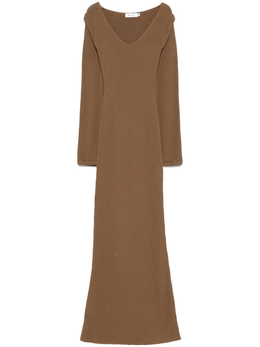 ribbed-knit maxi dress