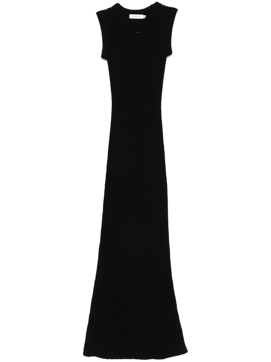 ribbed-knit maxi dress
