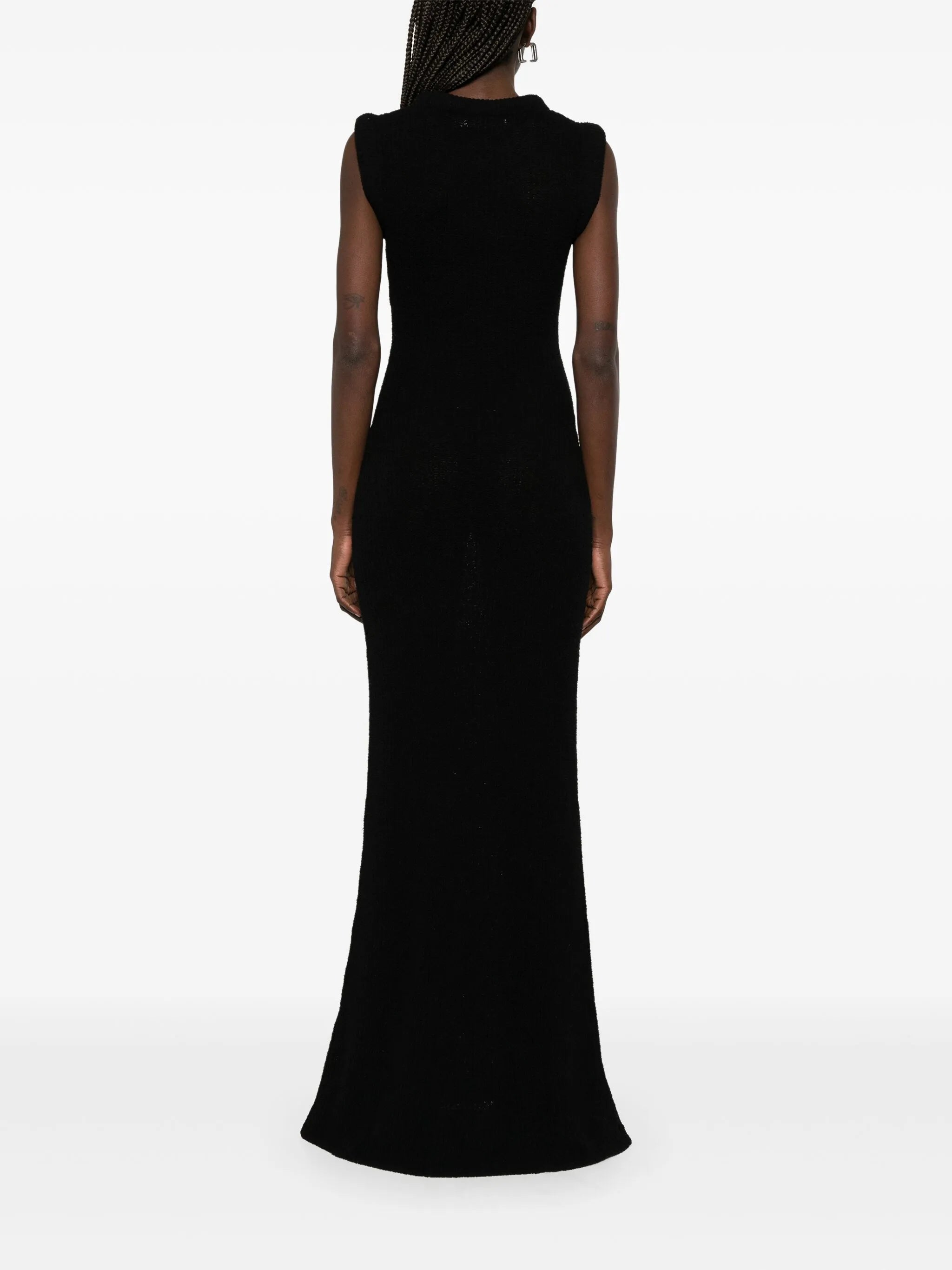 ribbed-knit maxi dress