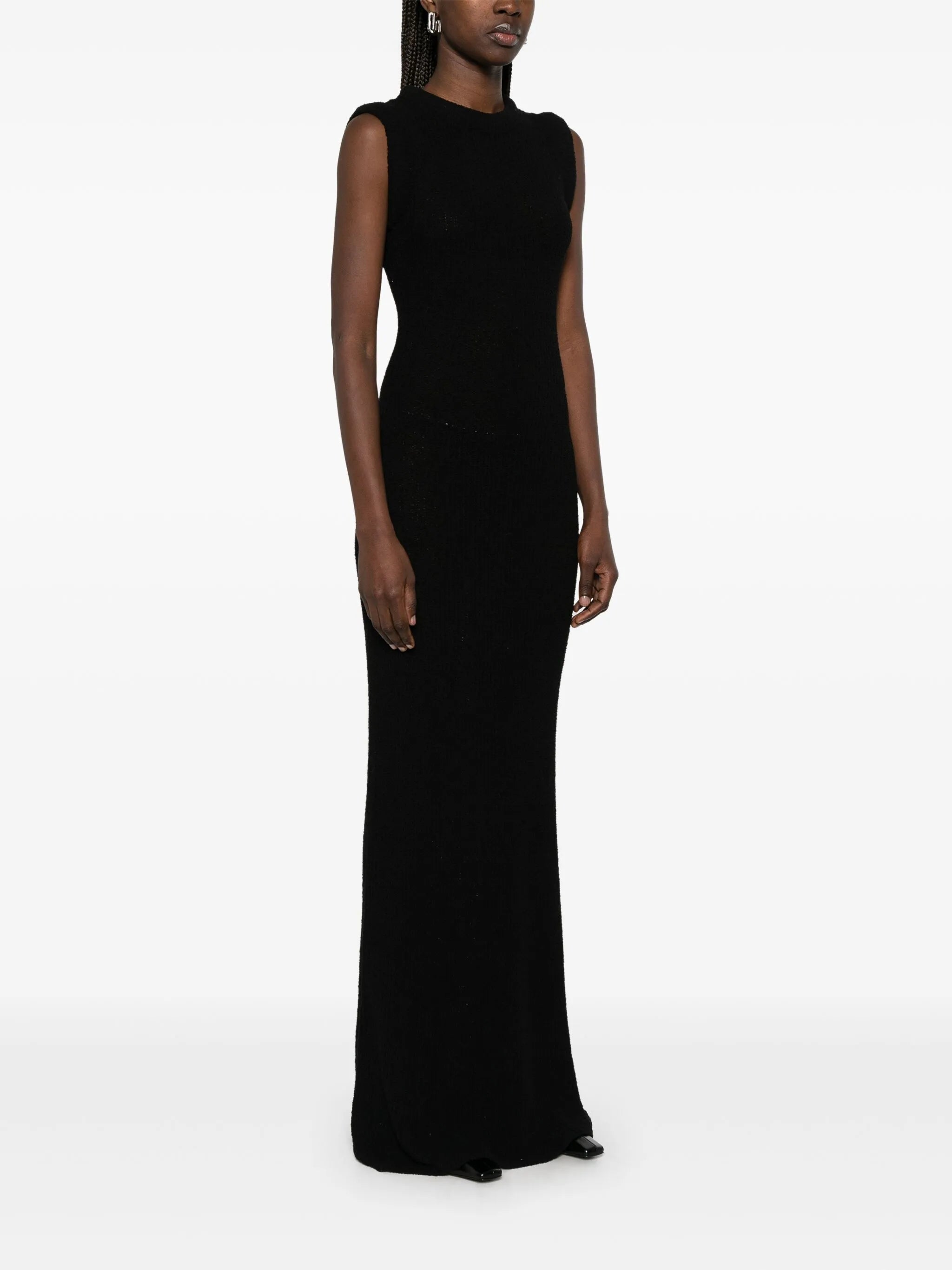 ribbed-knit maxi dress