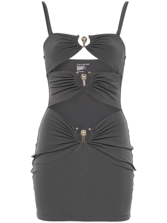 pierced-orbit mini dress