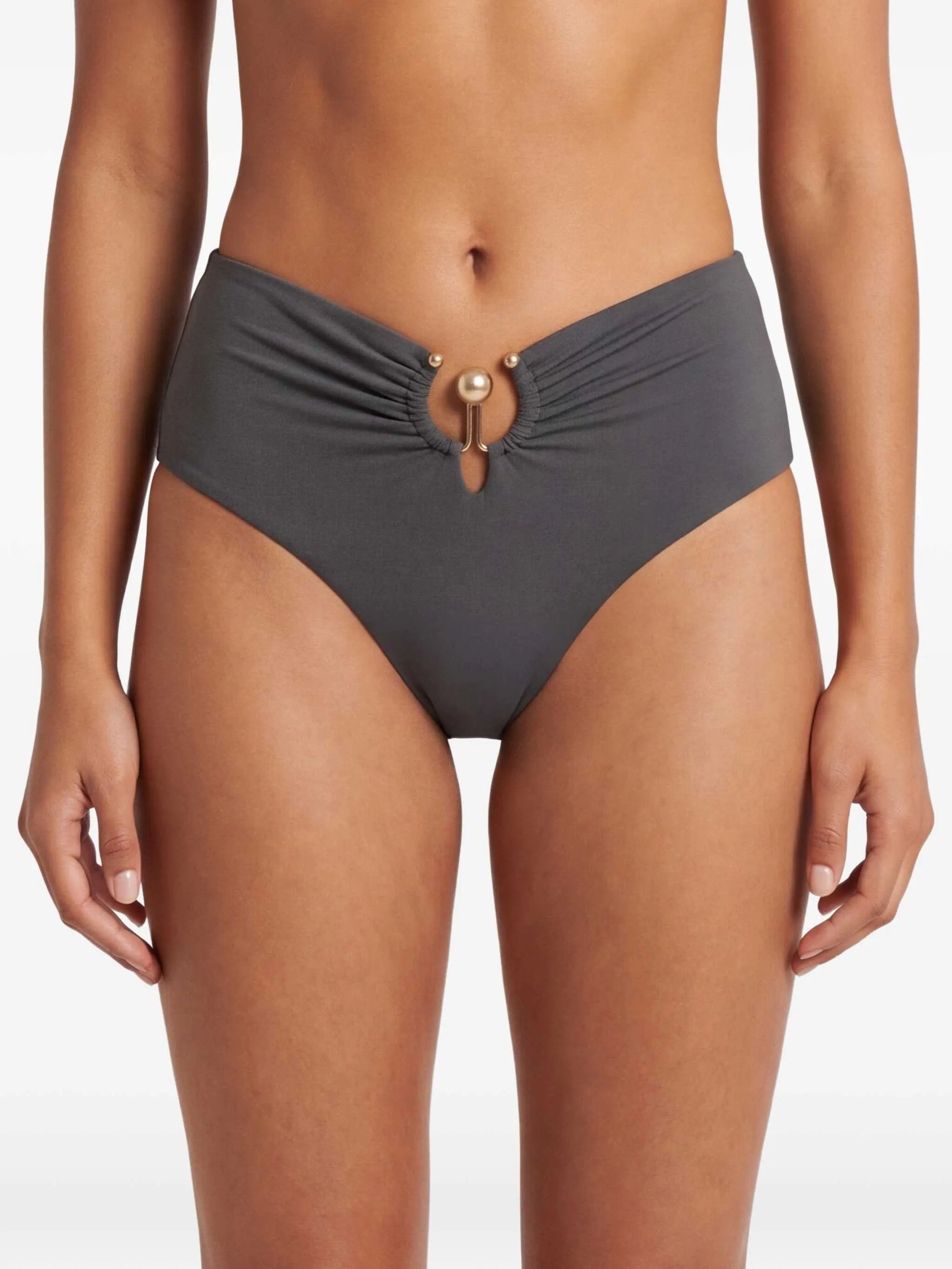 Orbit ruched bikini bottoms