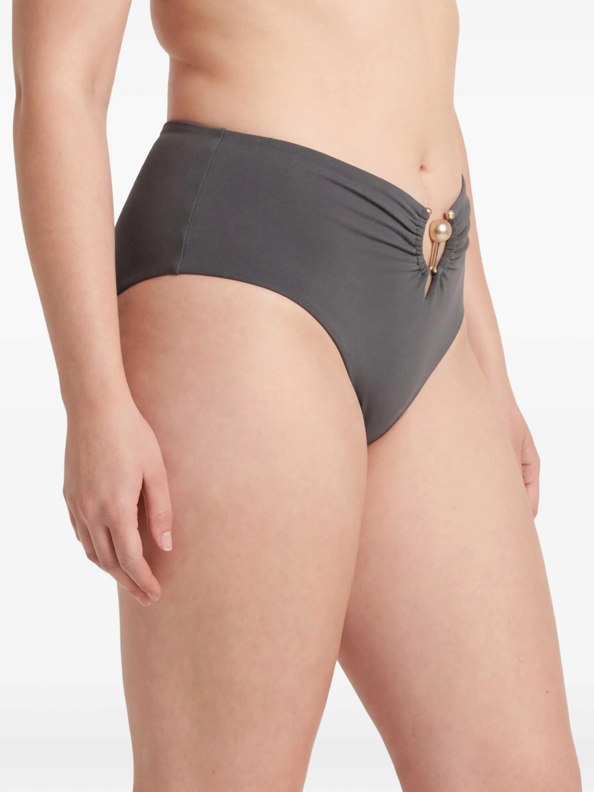 Orbit ruched bikini bottoms