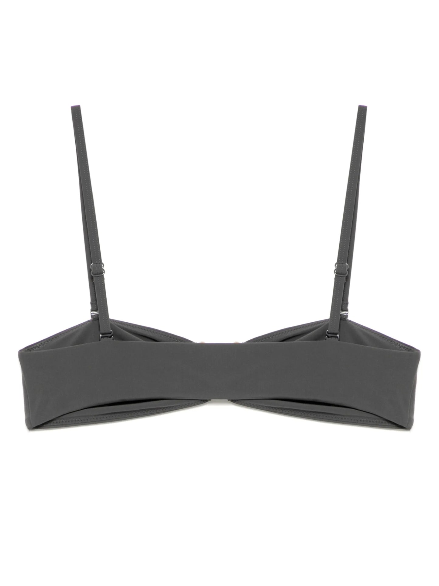 ruched bandeau bikini top