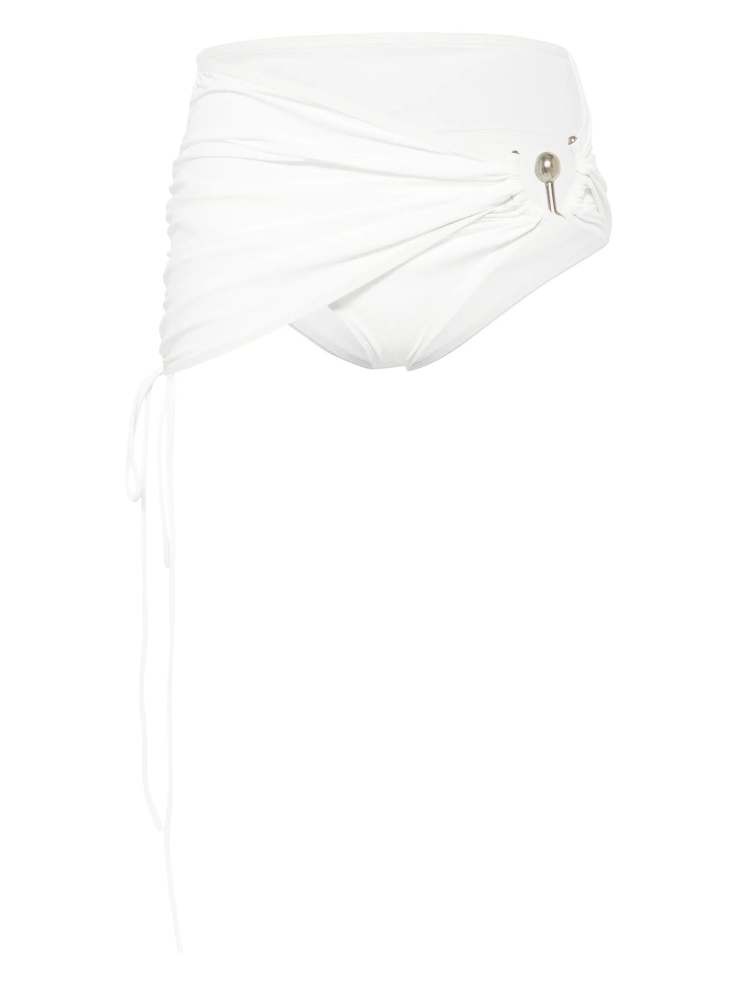 ruched orbit bikini skirt