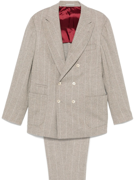 pinstriped suit