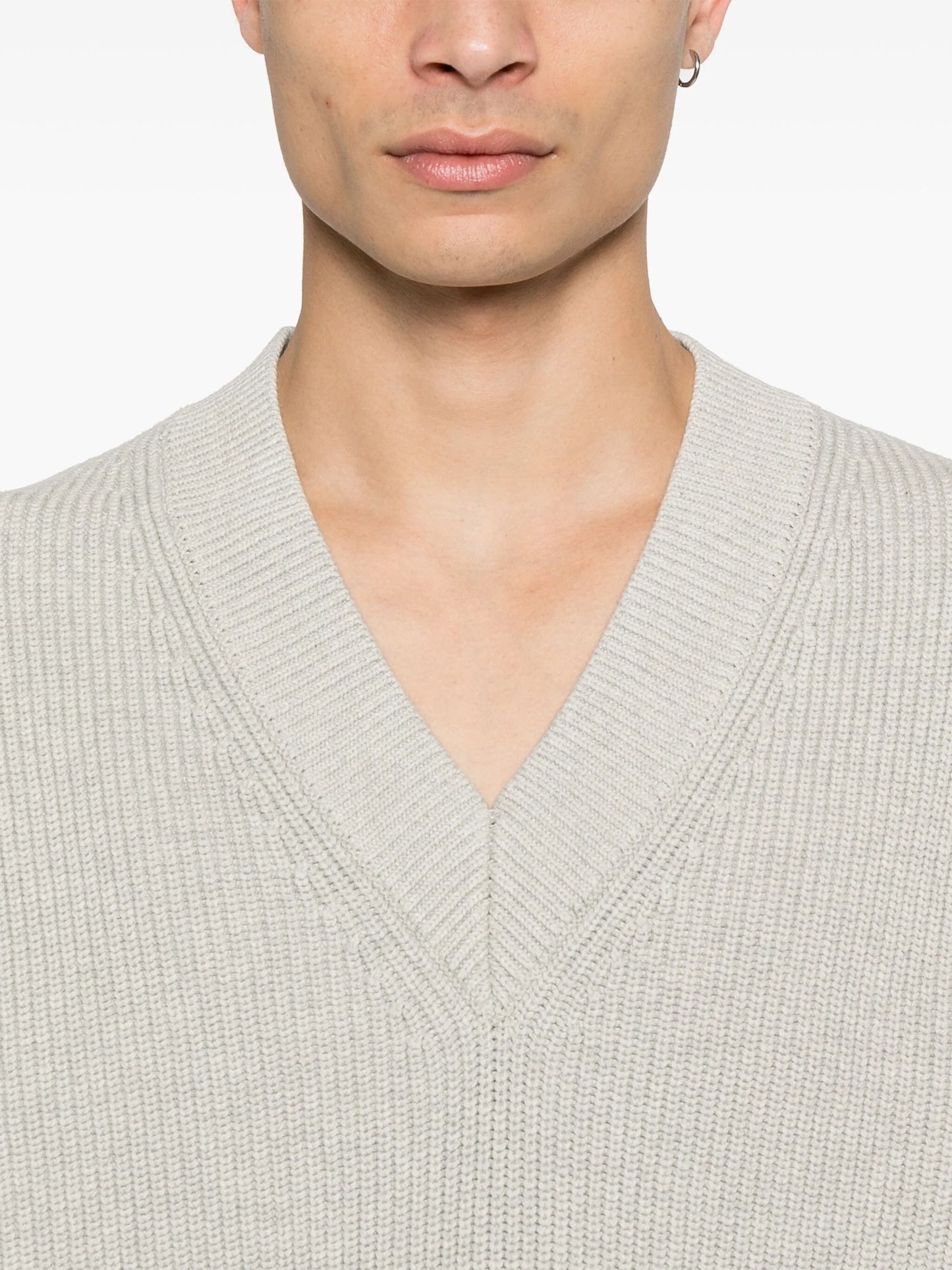 ribbed-knit vest