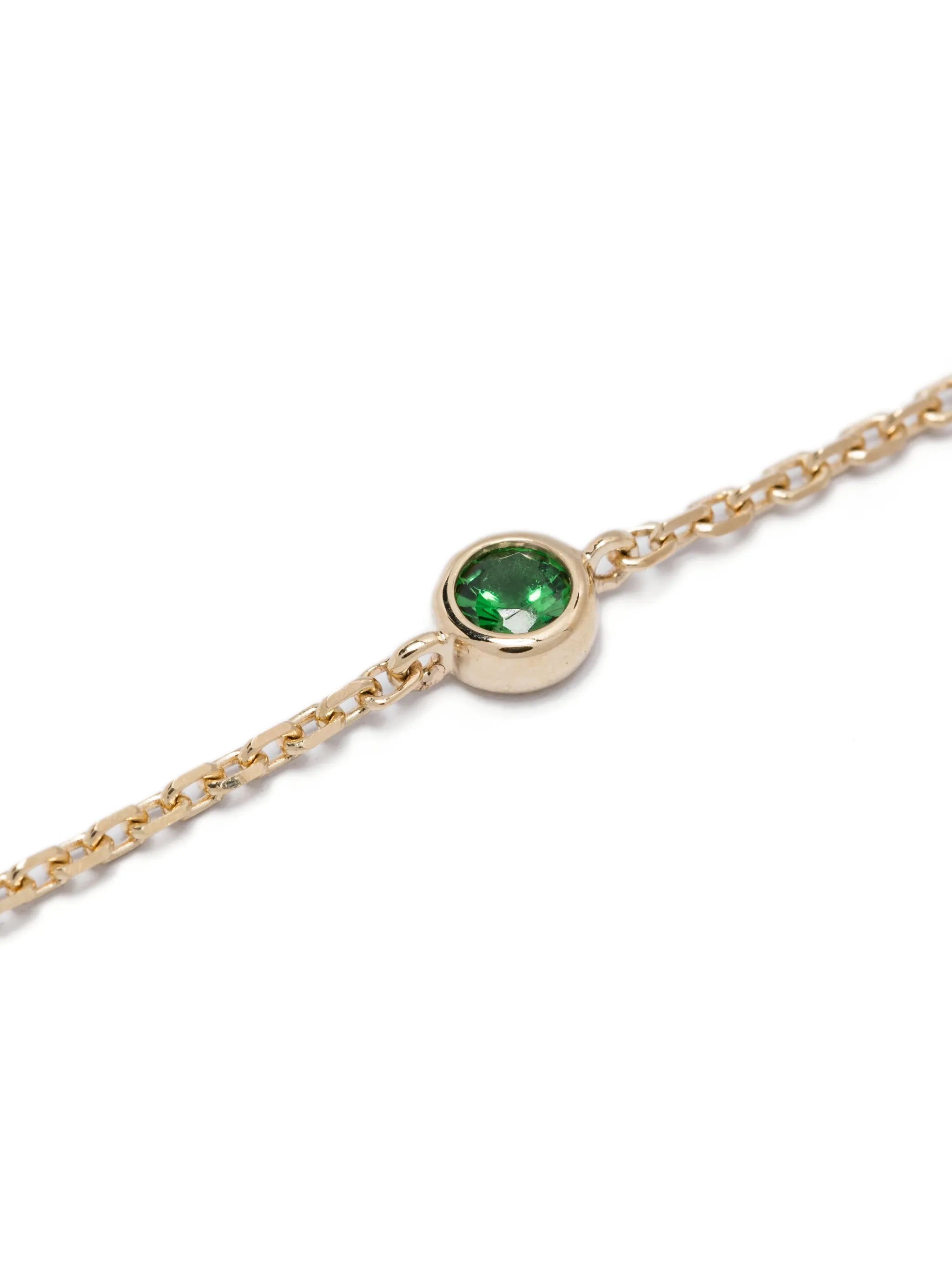 14kt yellow gold sapphire necklace