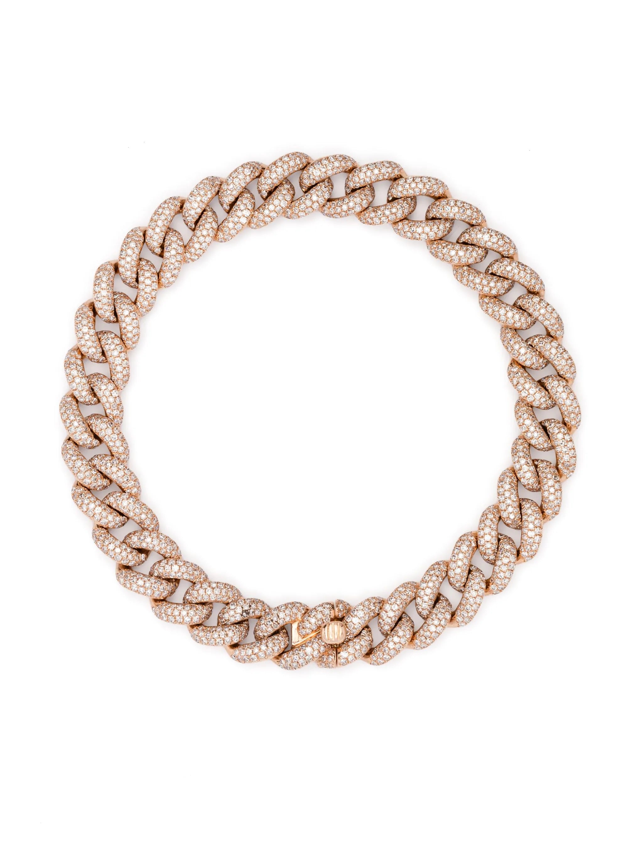 18K rose gold essential diamond bracelet