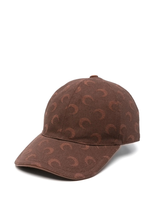 moon-jacquard twill baseball cap