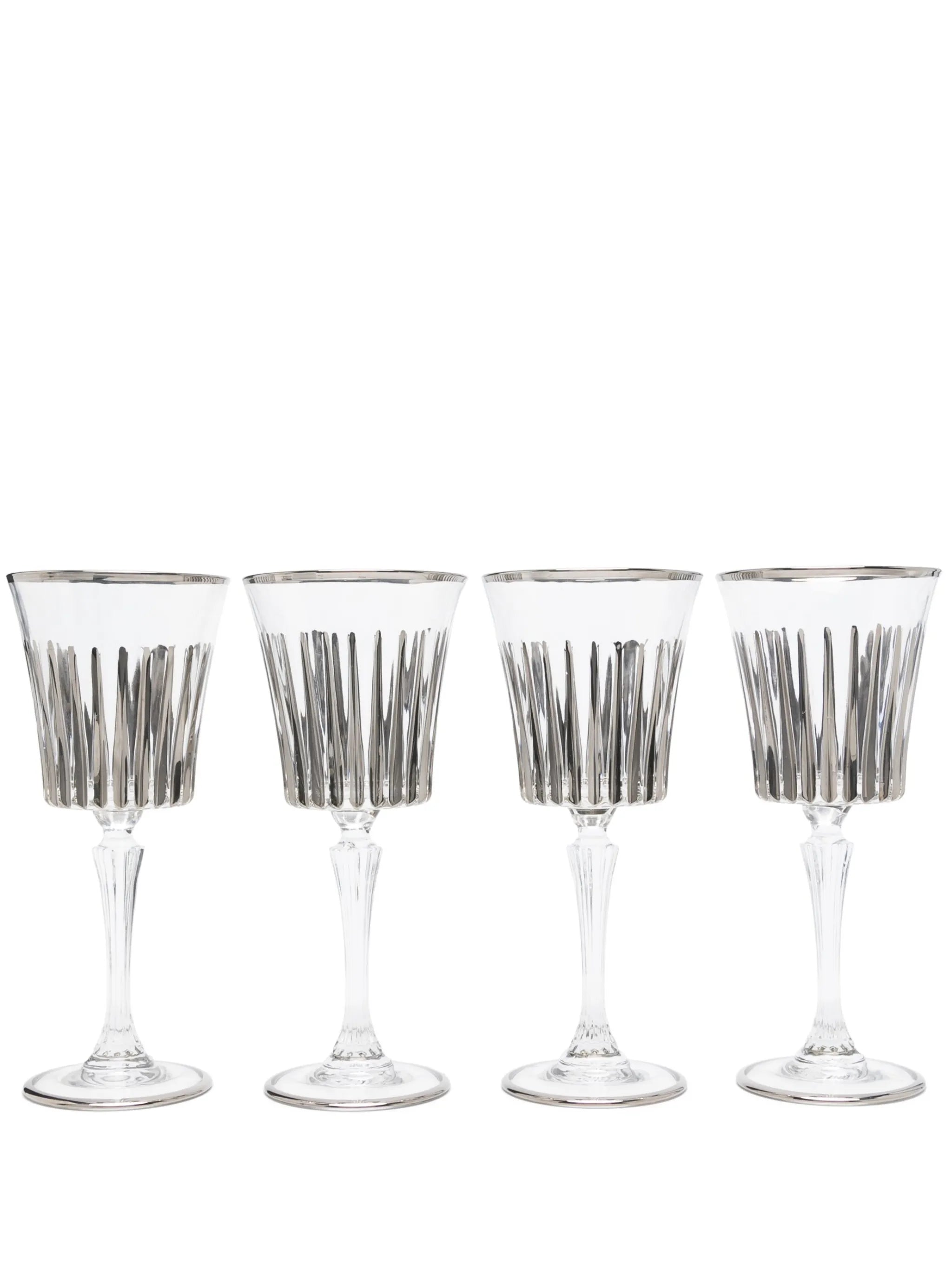 Platinum wine glasses set (set of four)