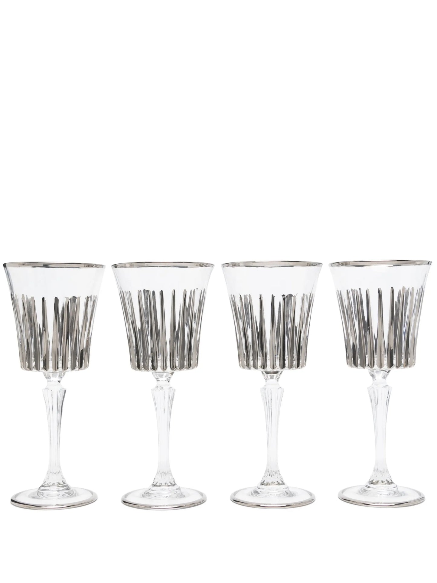 Platinum wine glasses set (set of four)