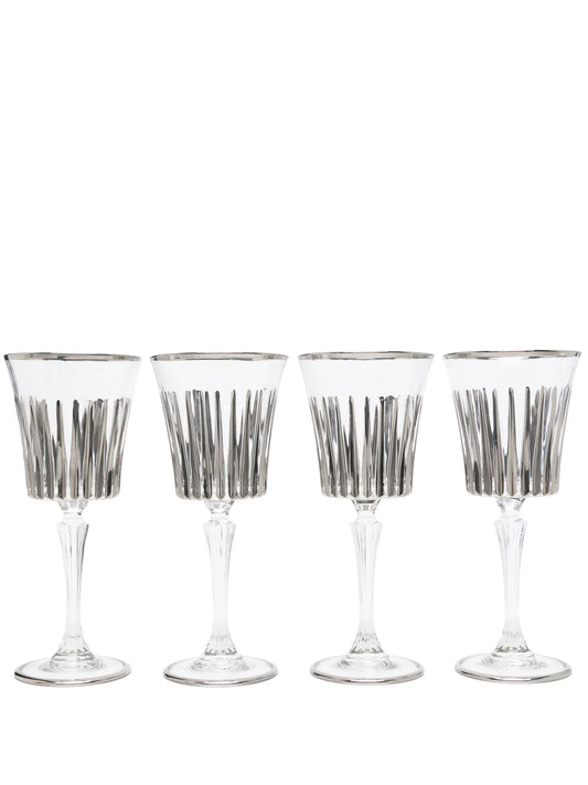 Platinum wine glasses set (set of four)