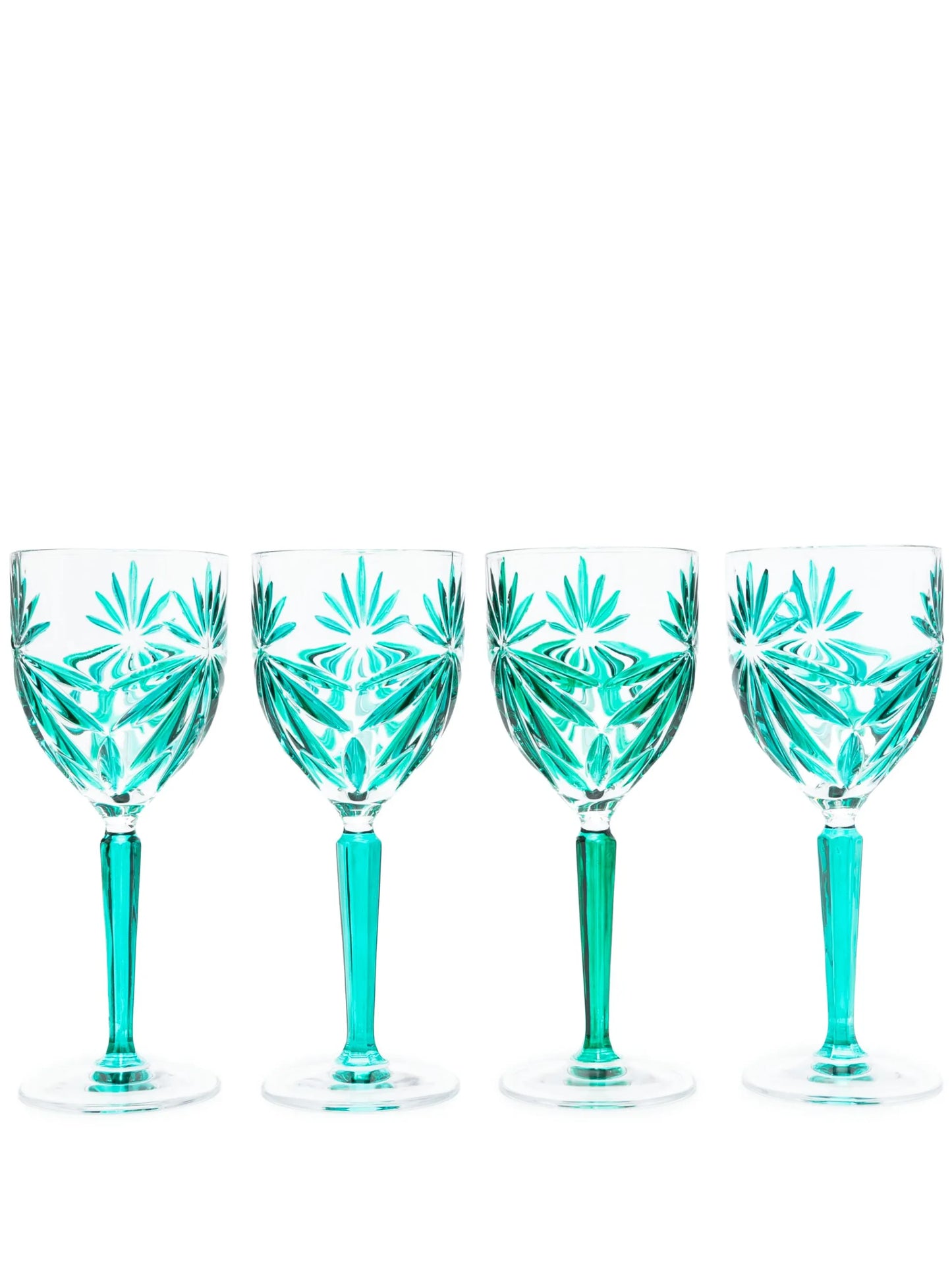 Stars crystal wine glasses set (set of four)