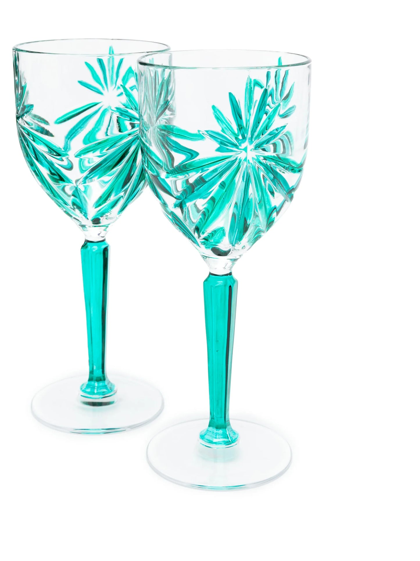 Stars crystal wine glasses set (set of four)