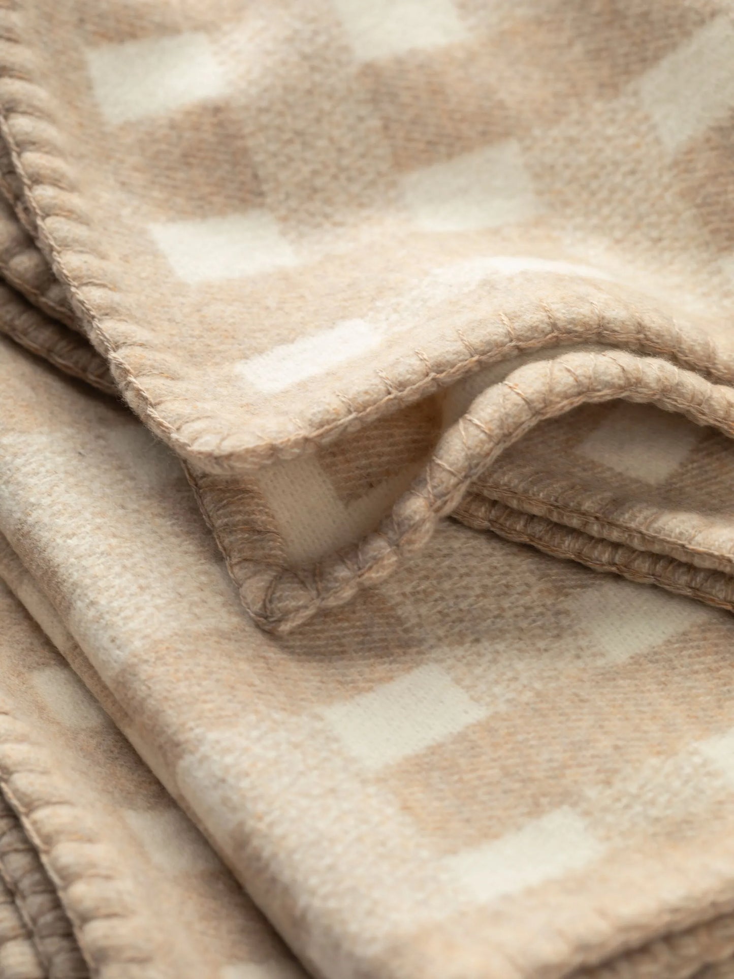 stitched basketweave throw