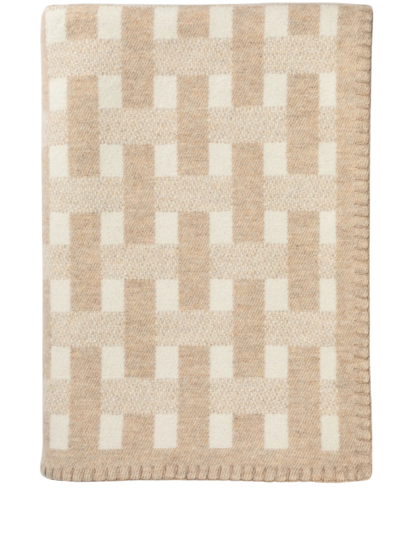 stitched basketweave throw