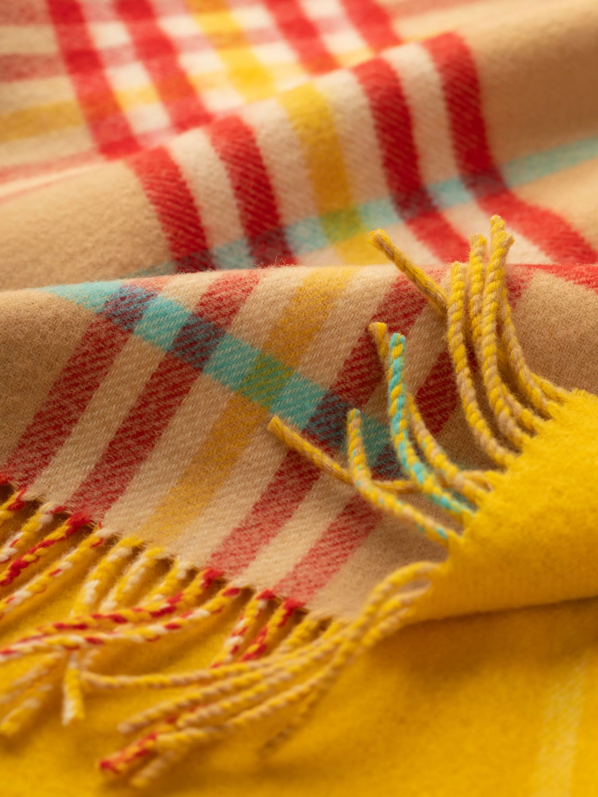 double-face lambswool throw