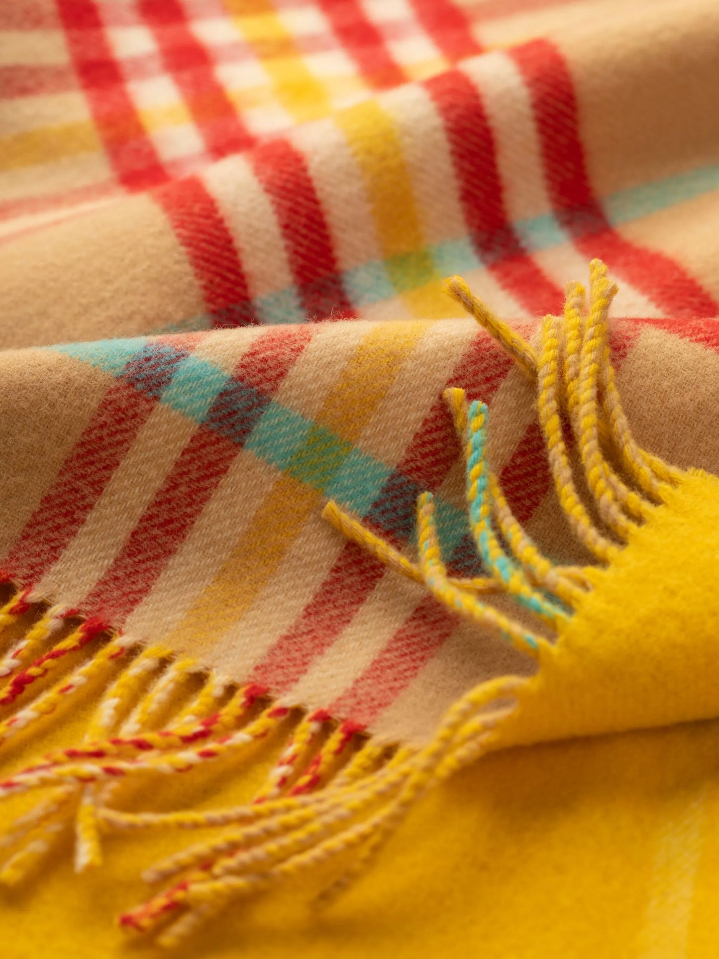 double-face lambswool throw