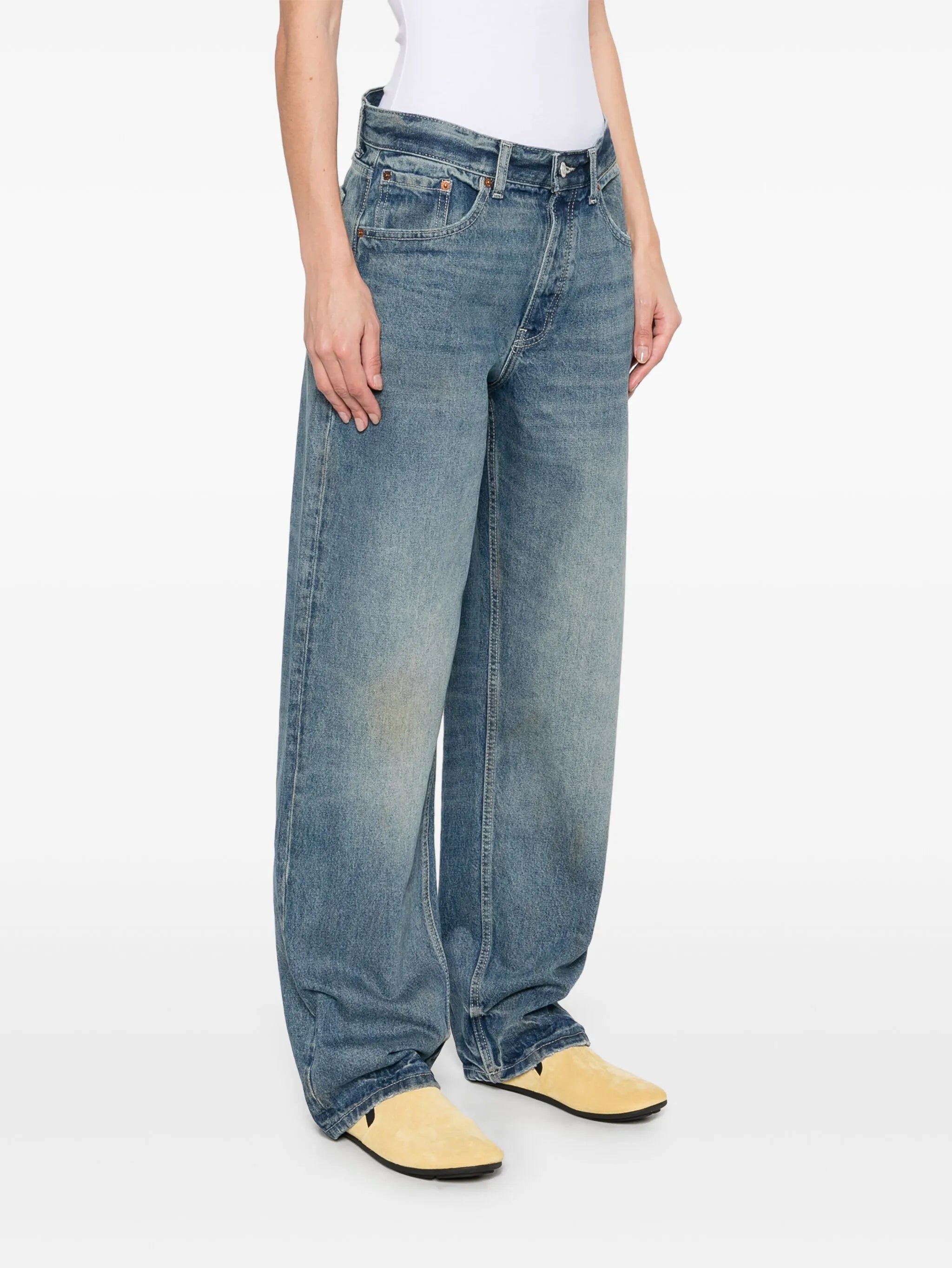 wide-leg jeans