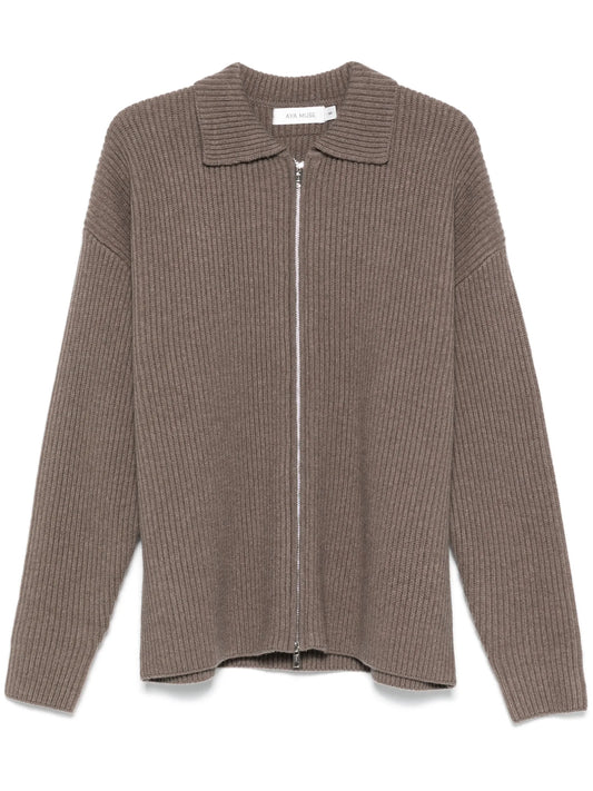 ribbed cardigan