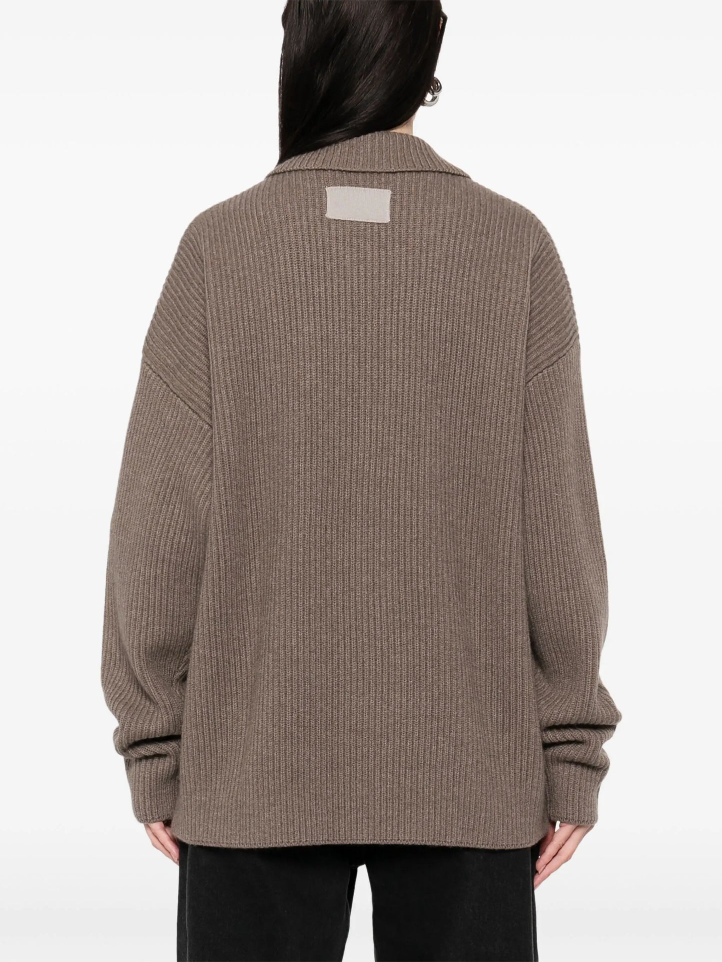 ribbed cardigan
