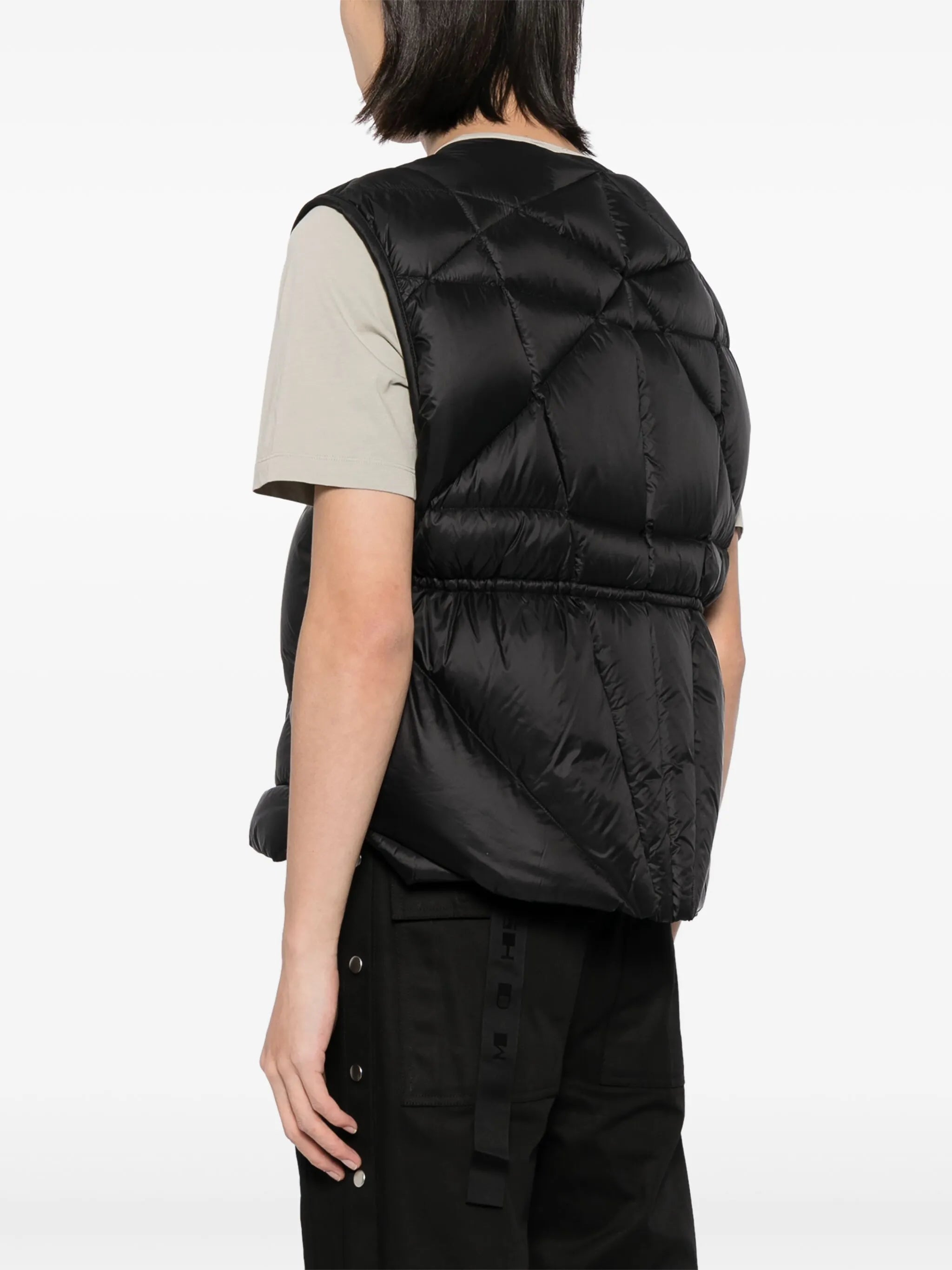padded zip-up gilet