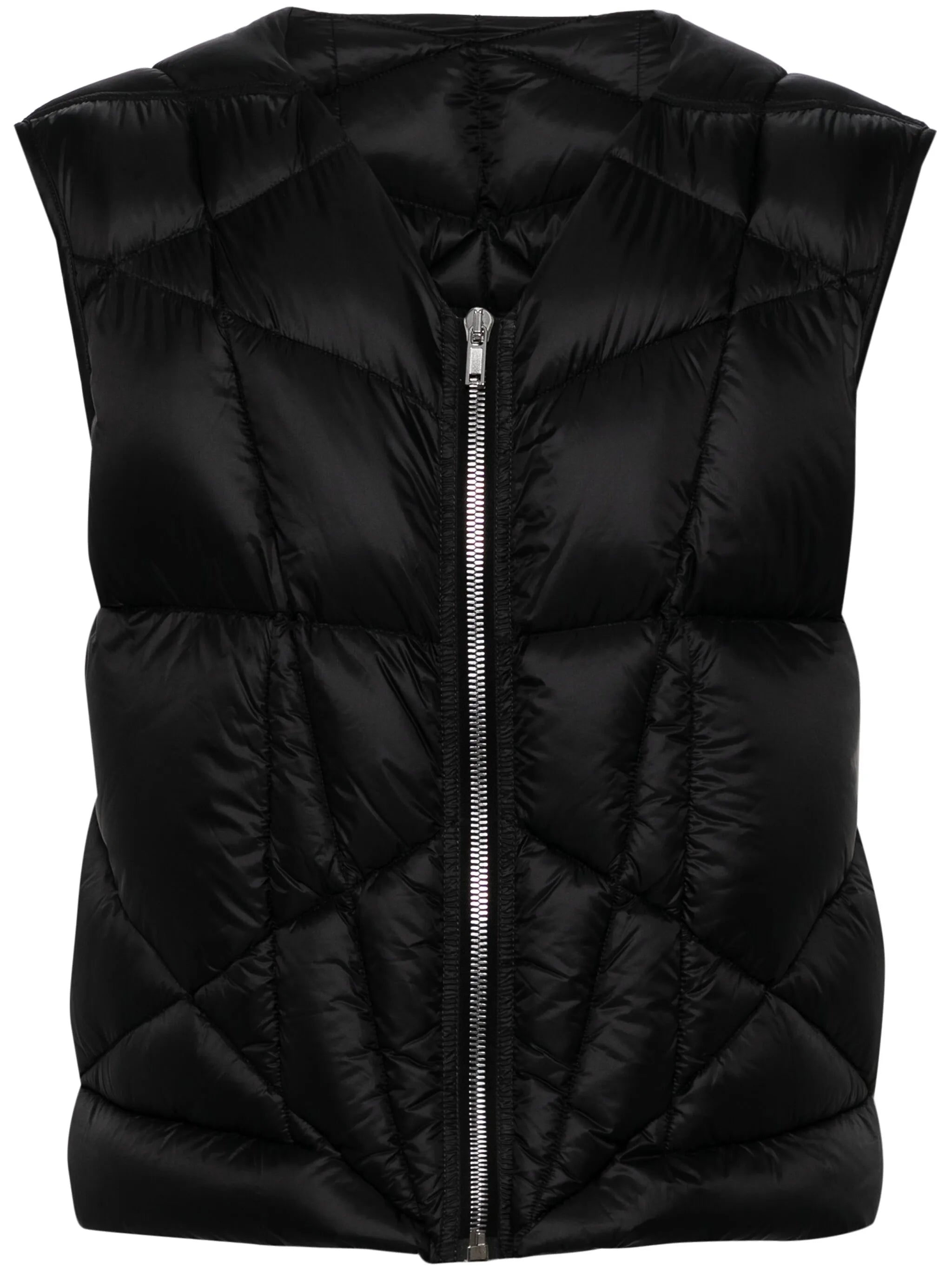padded zip-up gilet