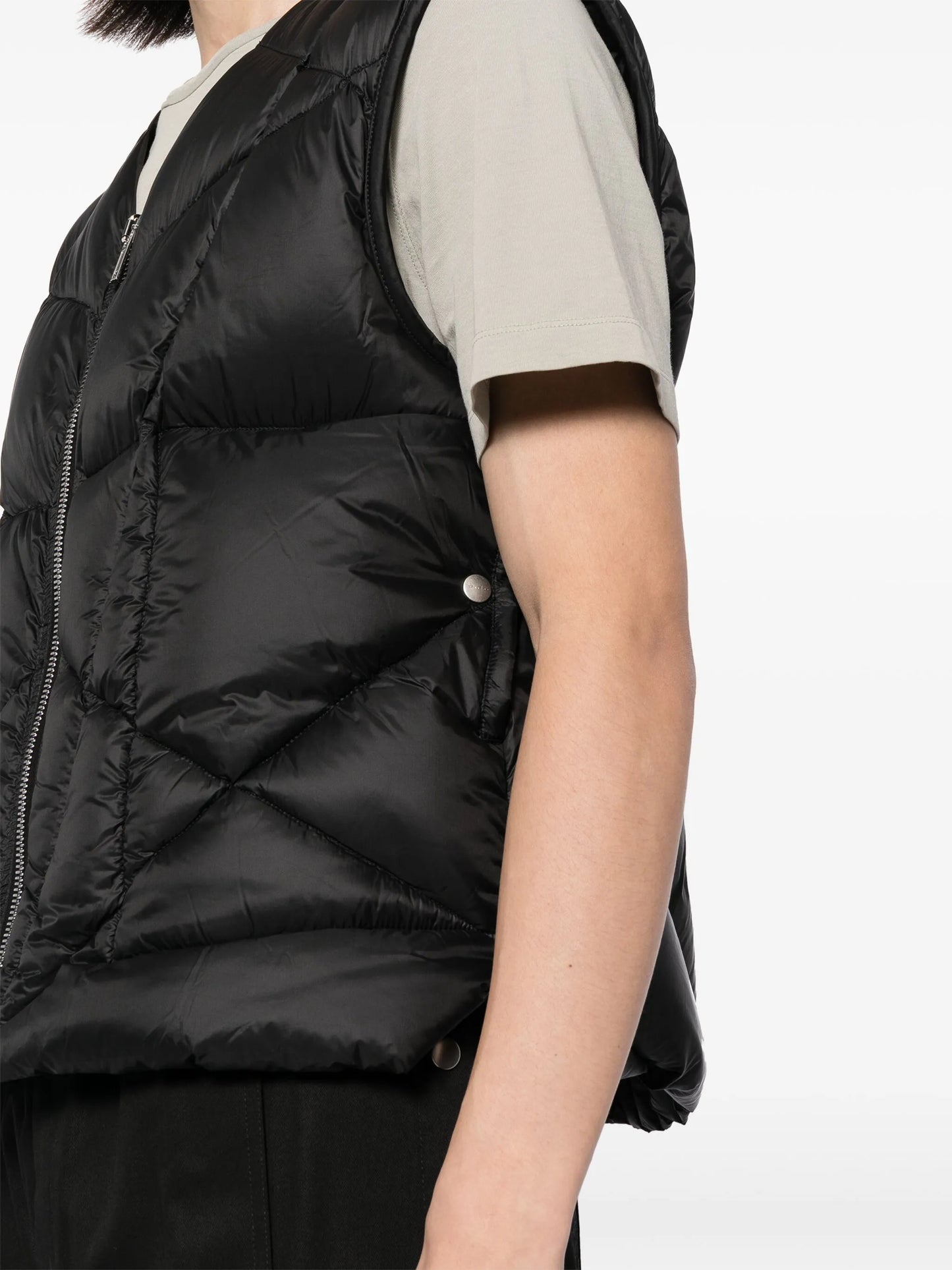 padded zip-up gilet