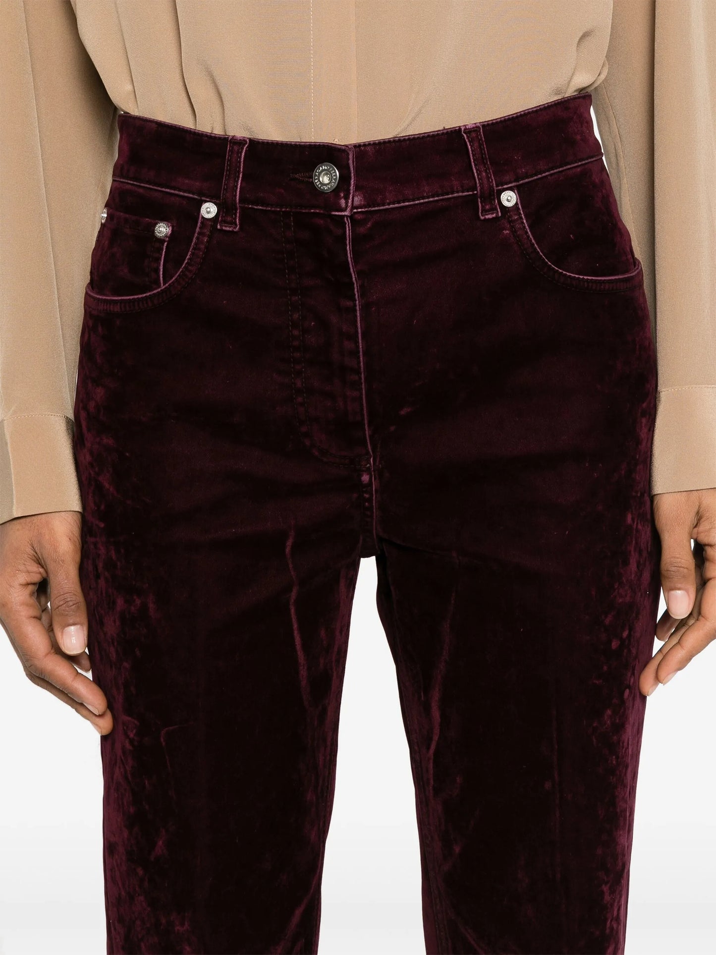 velvet trousers