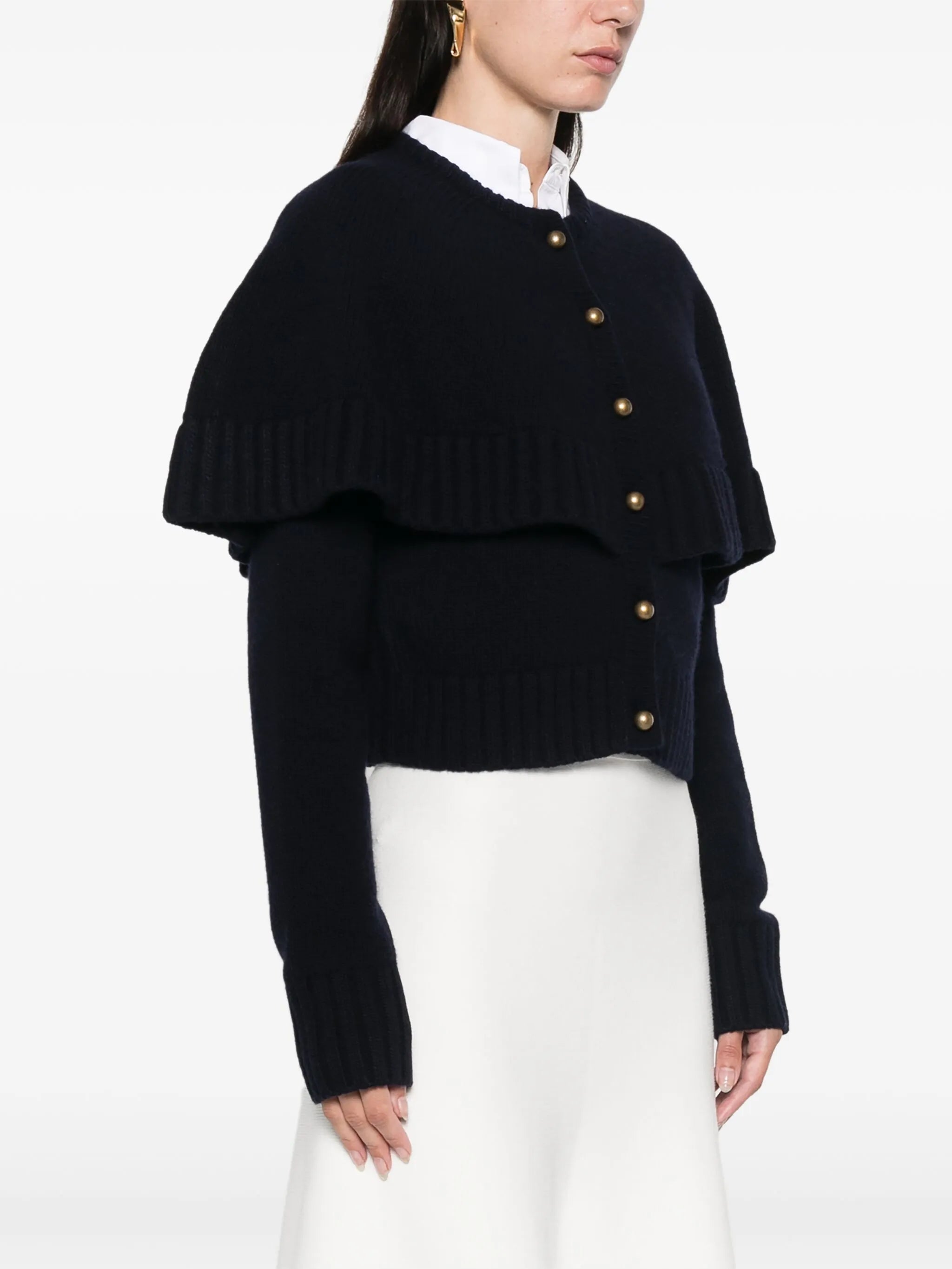 cape-design cardigan