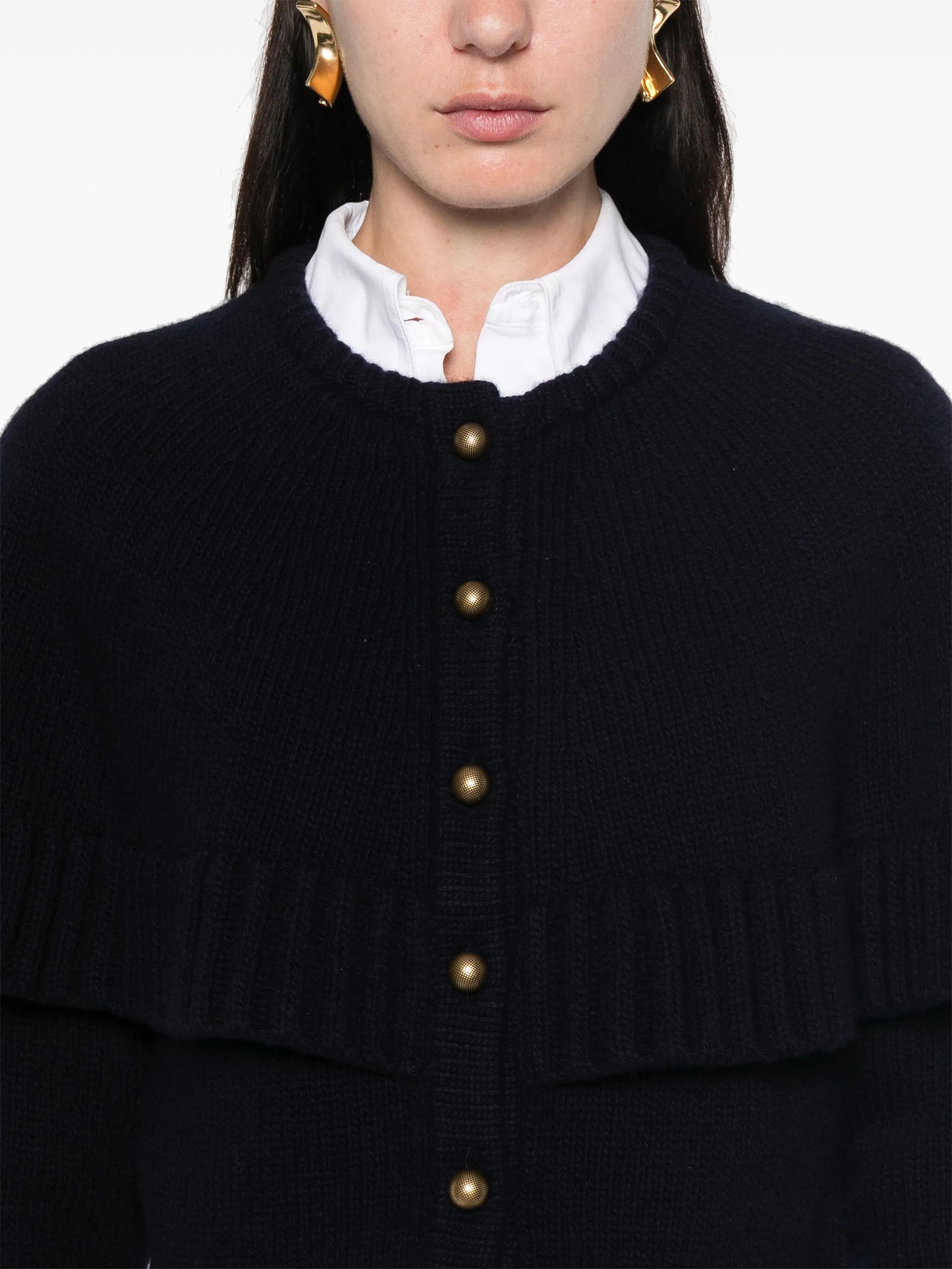 cape-design cardigan