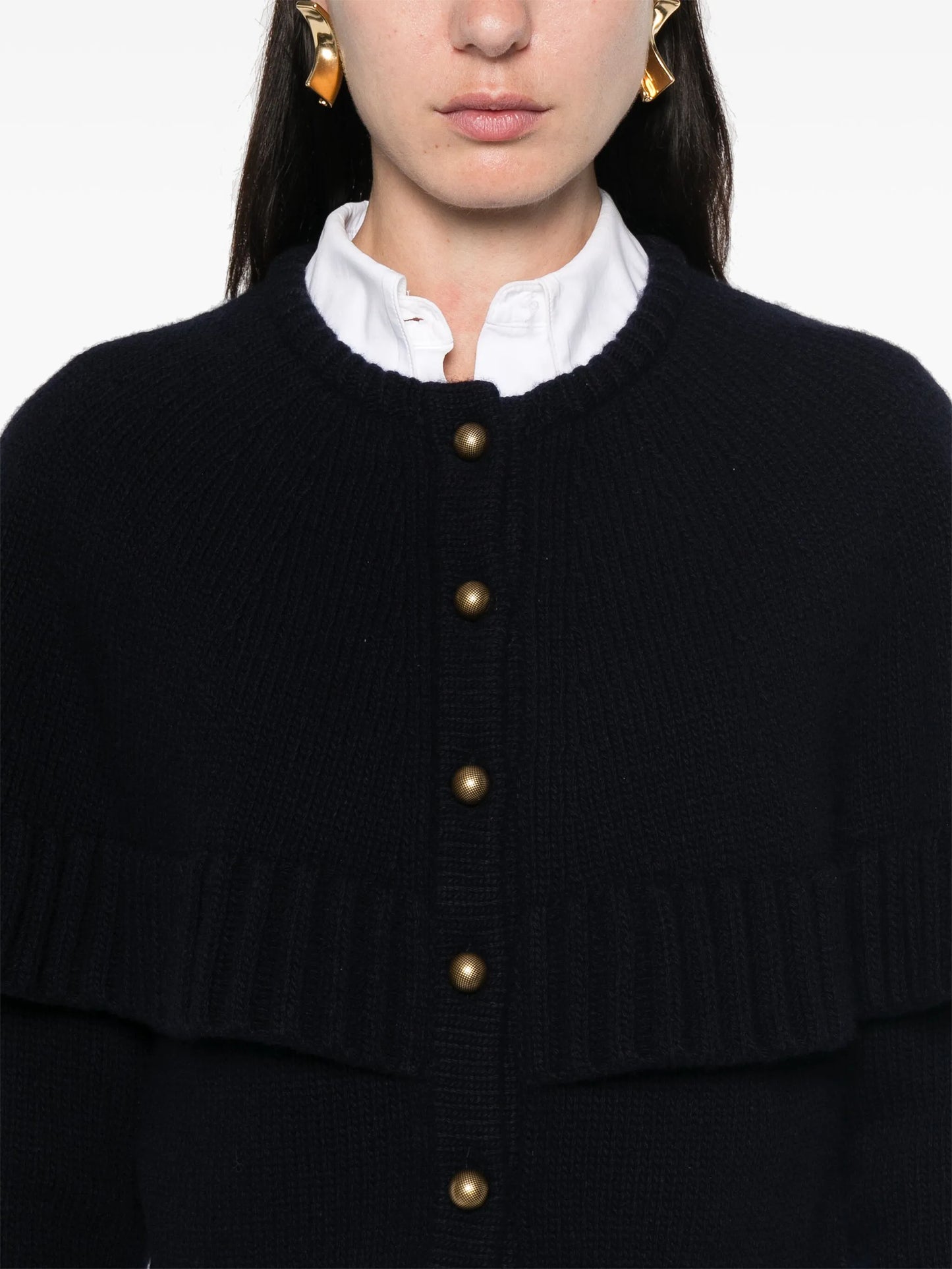 cape-design cardigan