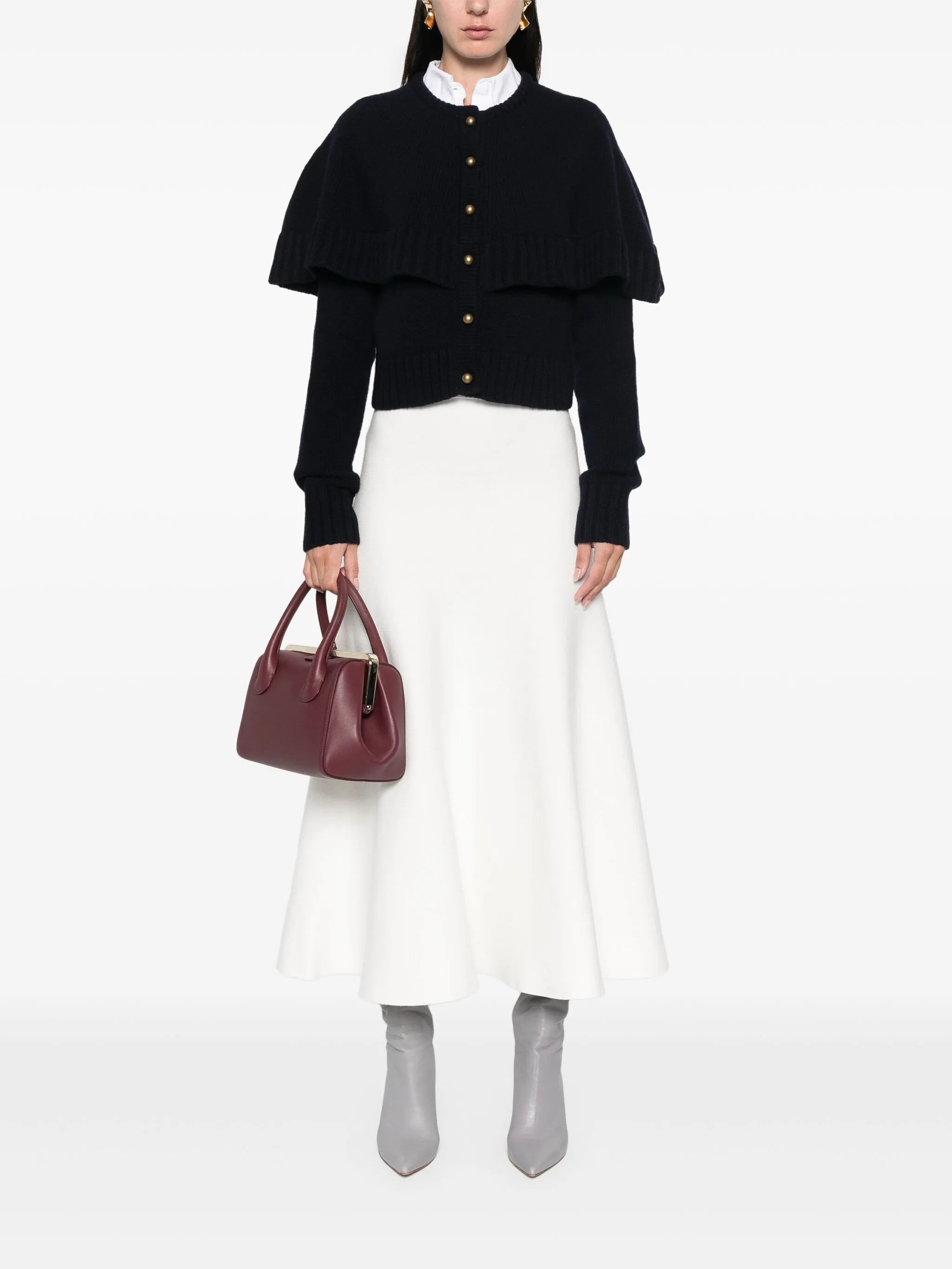 cape-design cardigan