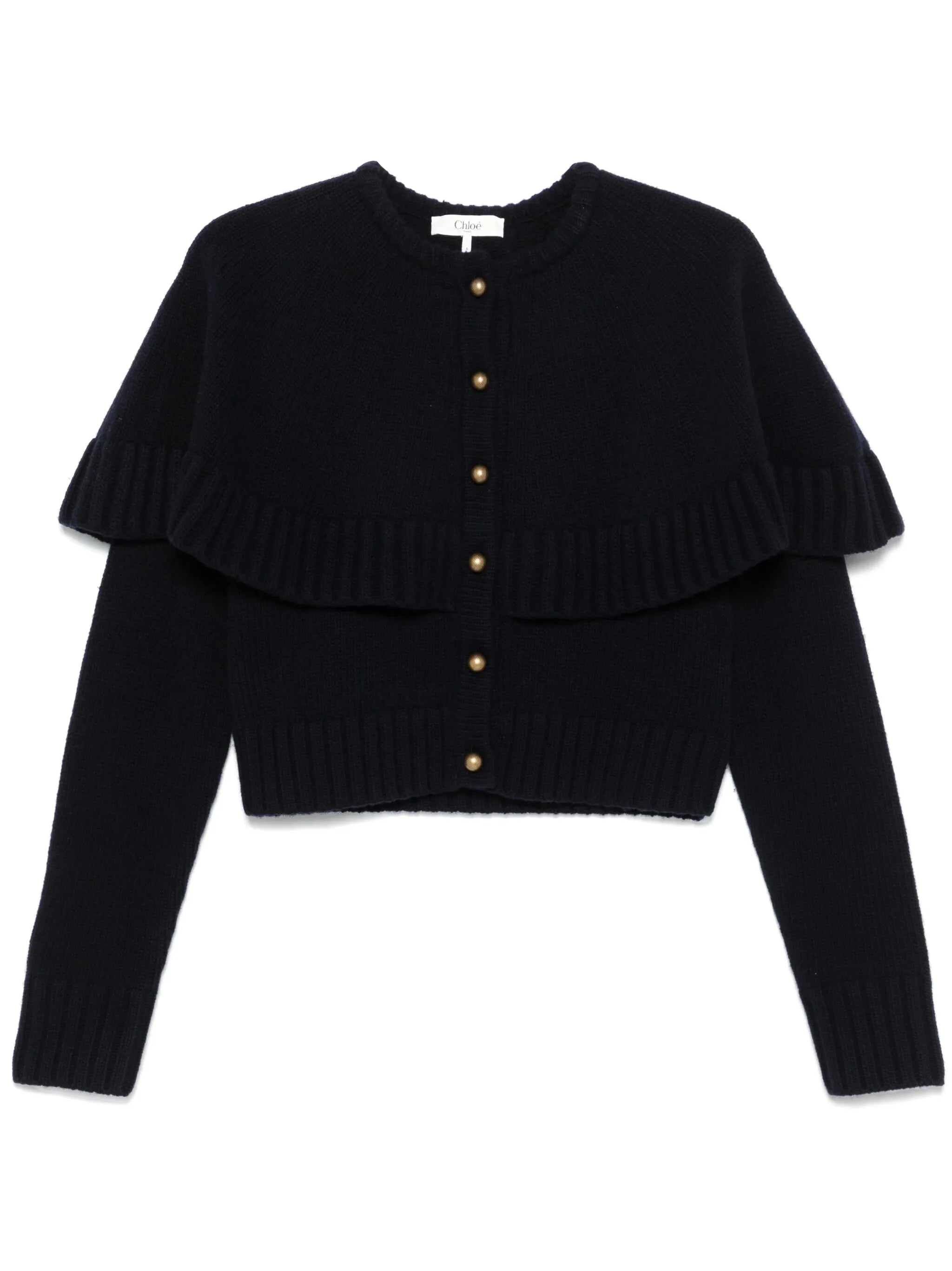 cape-design cardigan
