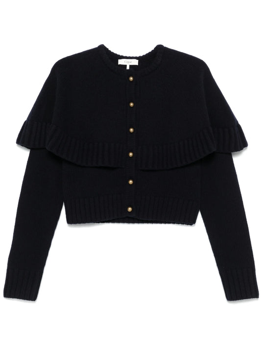 cape-design cardigan