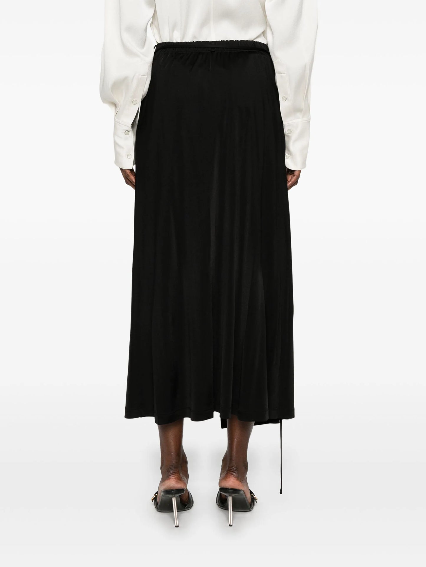 wrap maxi skirt