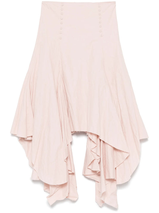 flounce asymmetric skirt