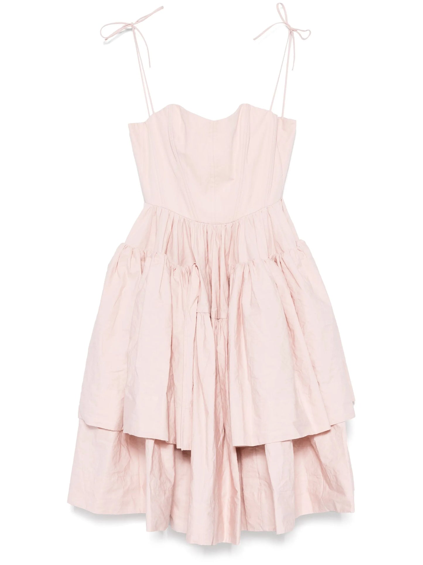 wrinkled corset dress