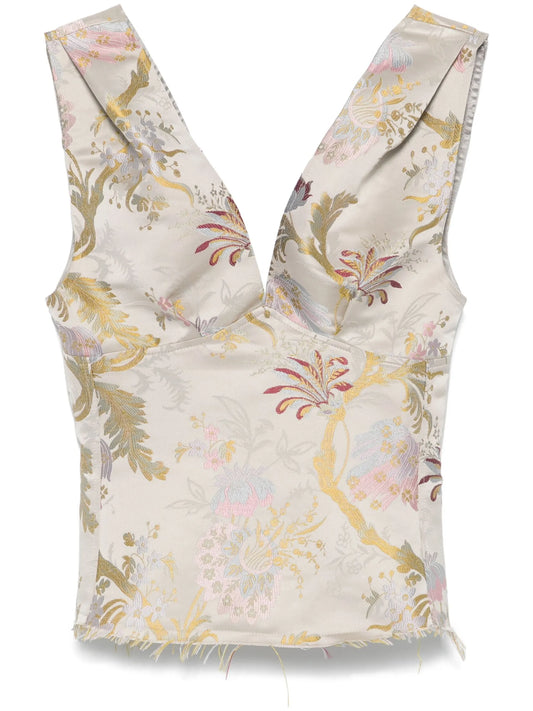 brocade-jacquard top