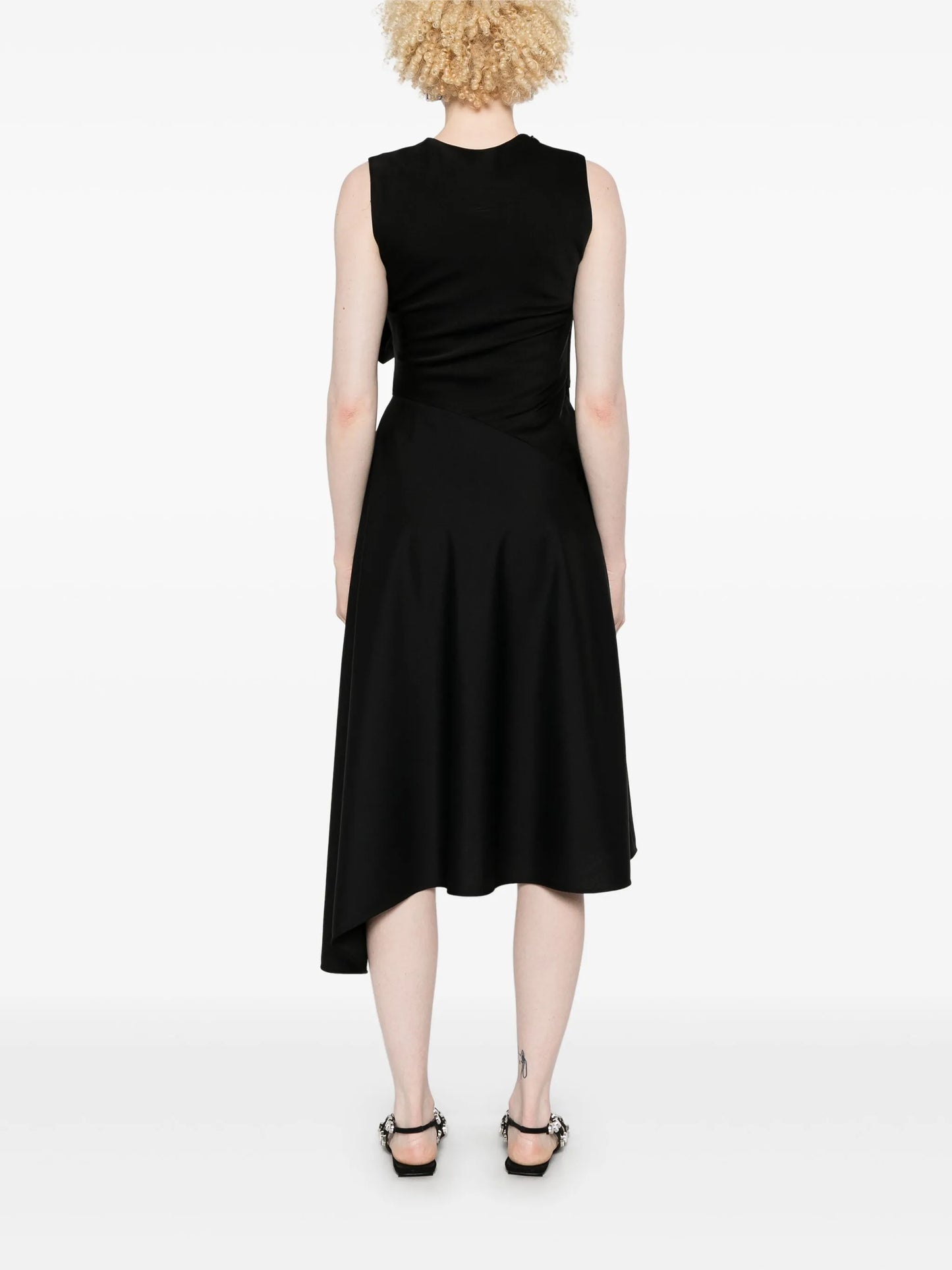 asymmetric midi dress