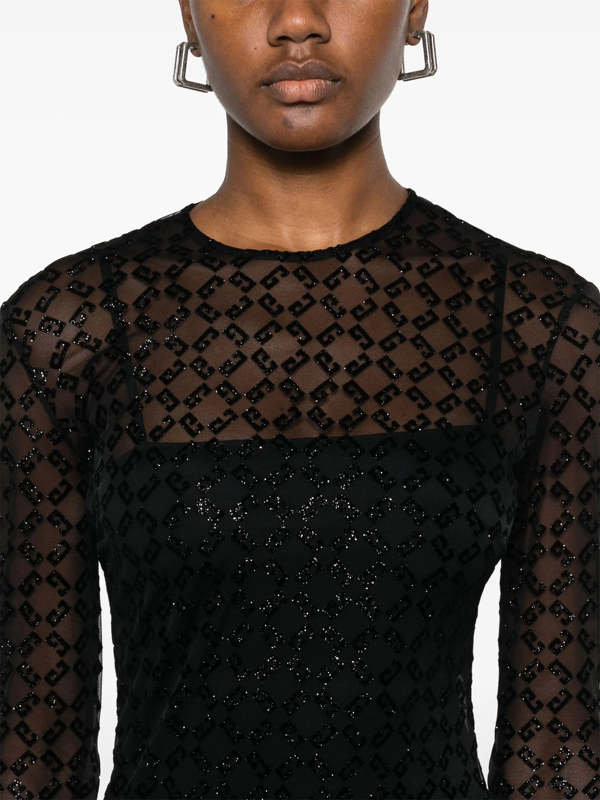 sheer midi dress