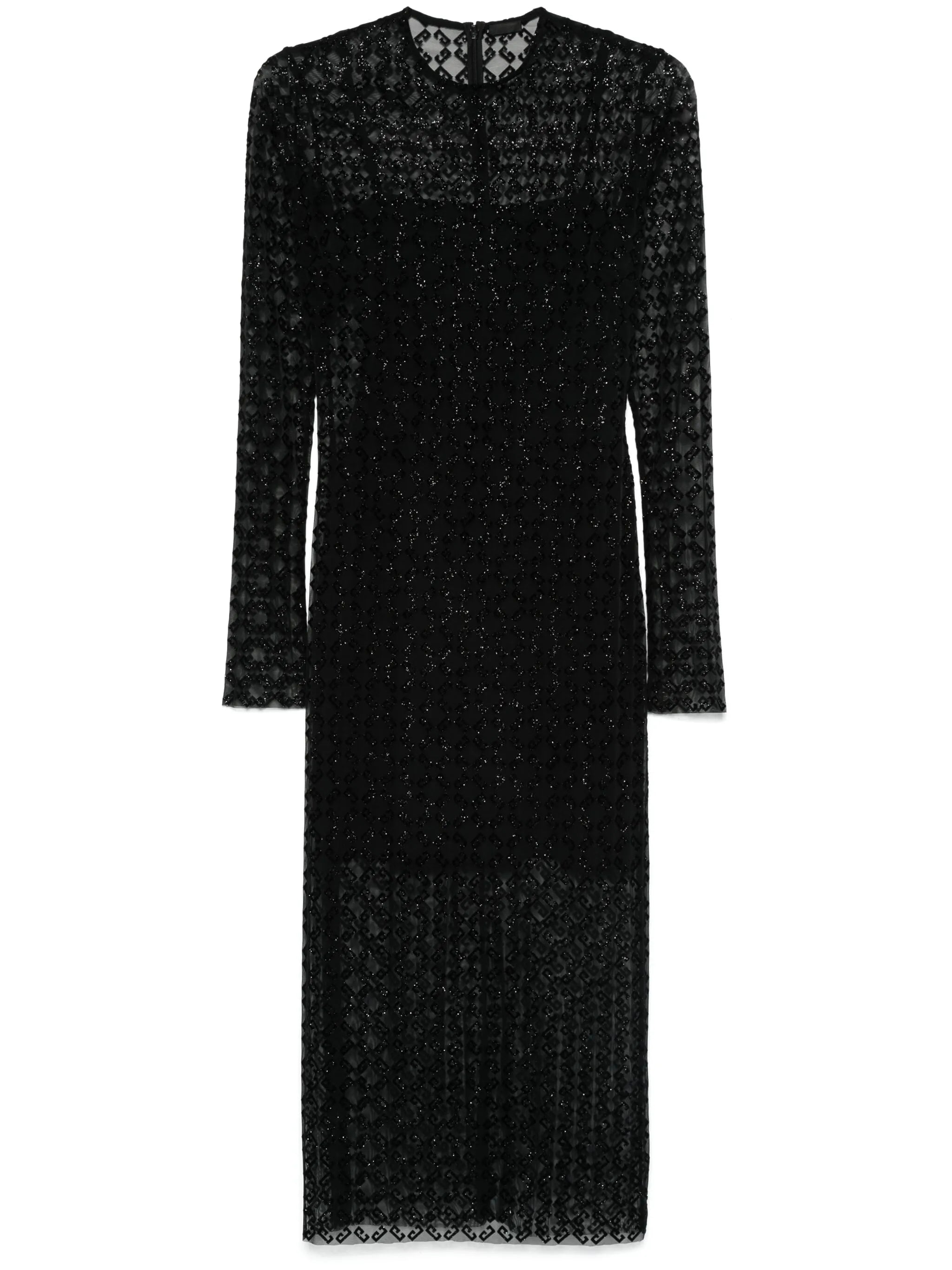 sheer midi dress