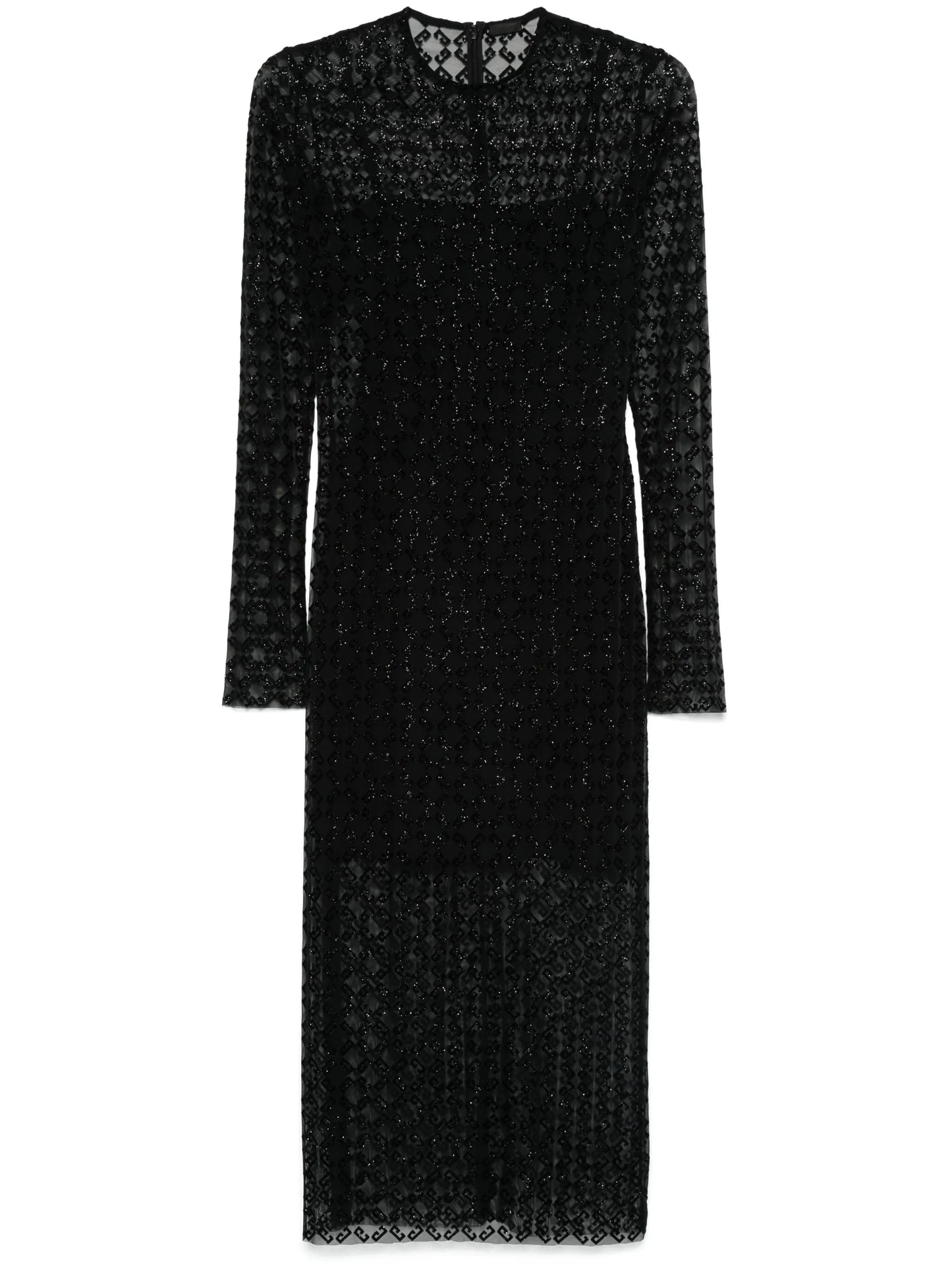 sheer midi dress