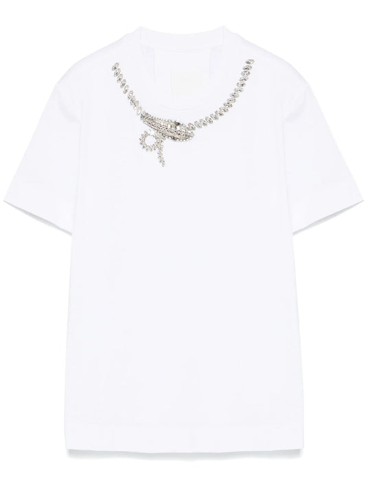 crystal-detail T-shirt